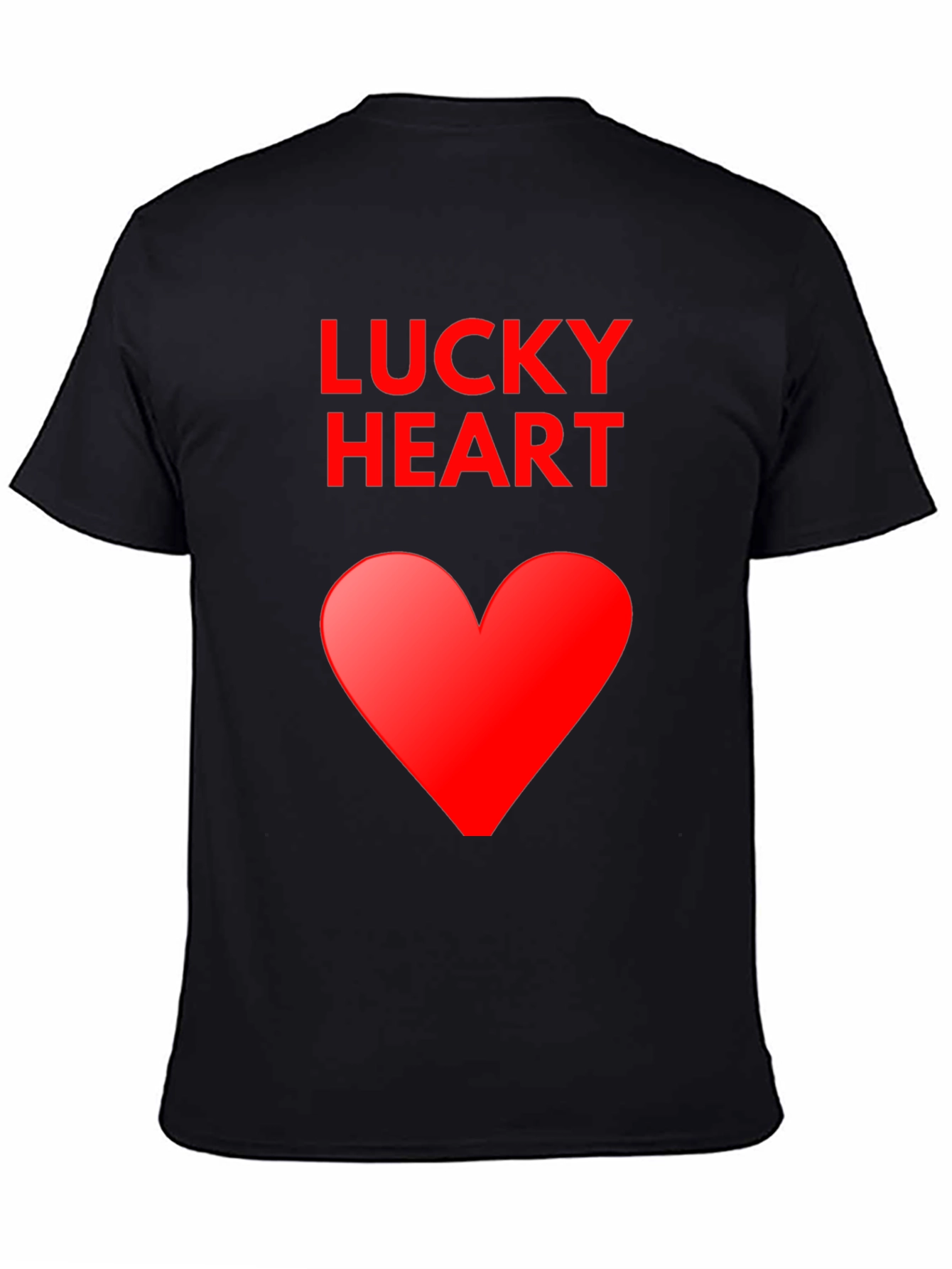 Lucky Heart Graphic Tee - Soft Cotton Blend