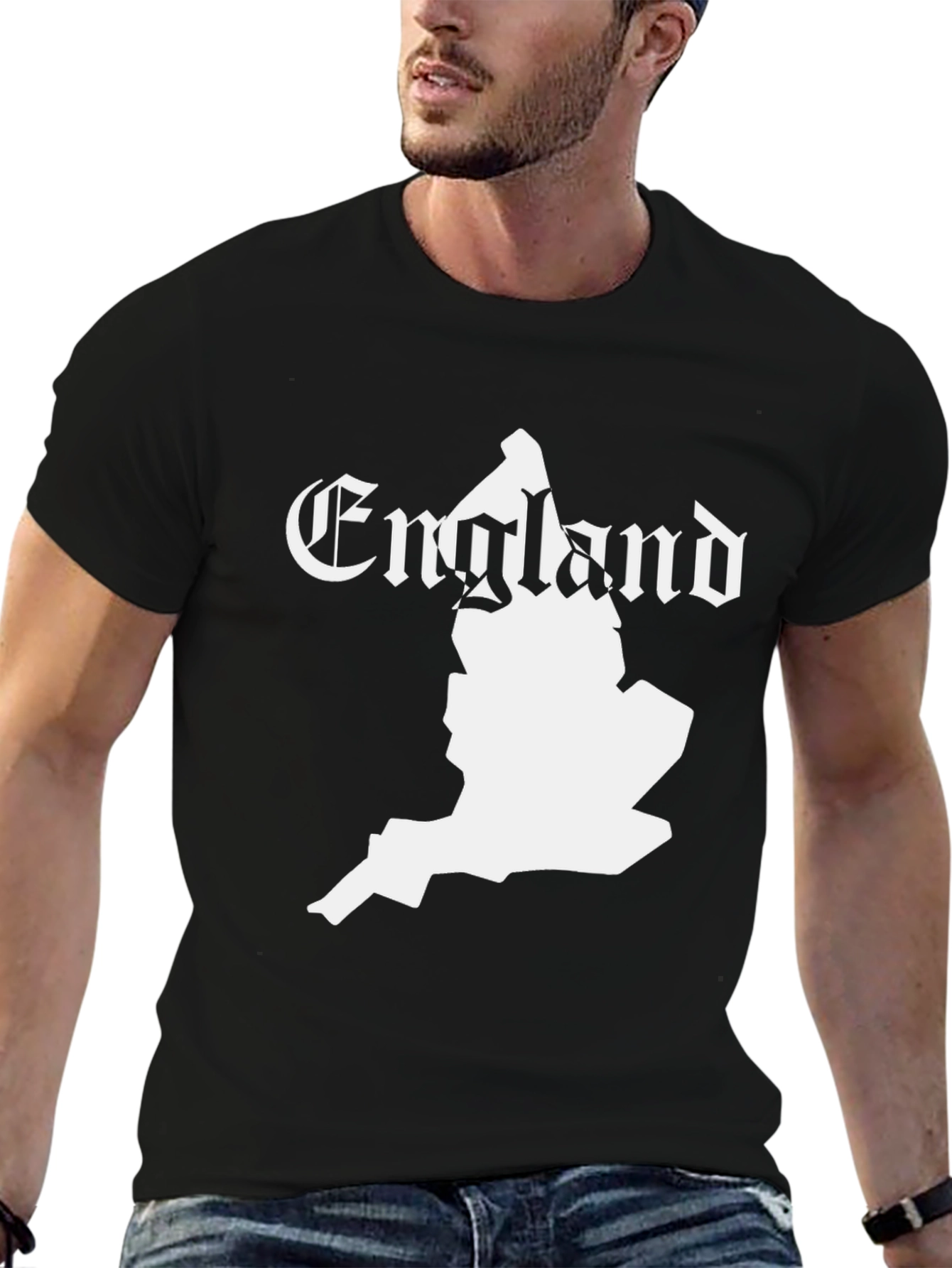 England Map T-Shirt - Black Country Pride Tee