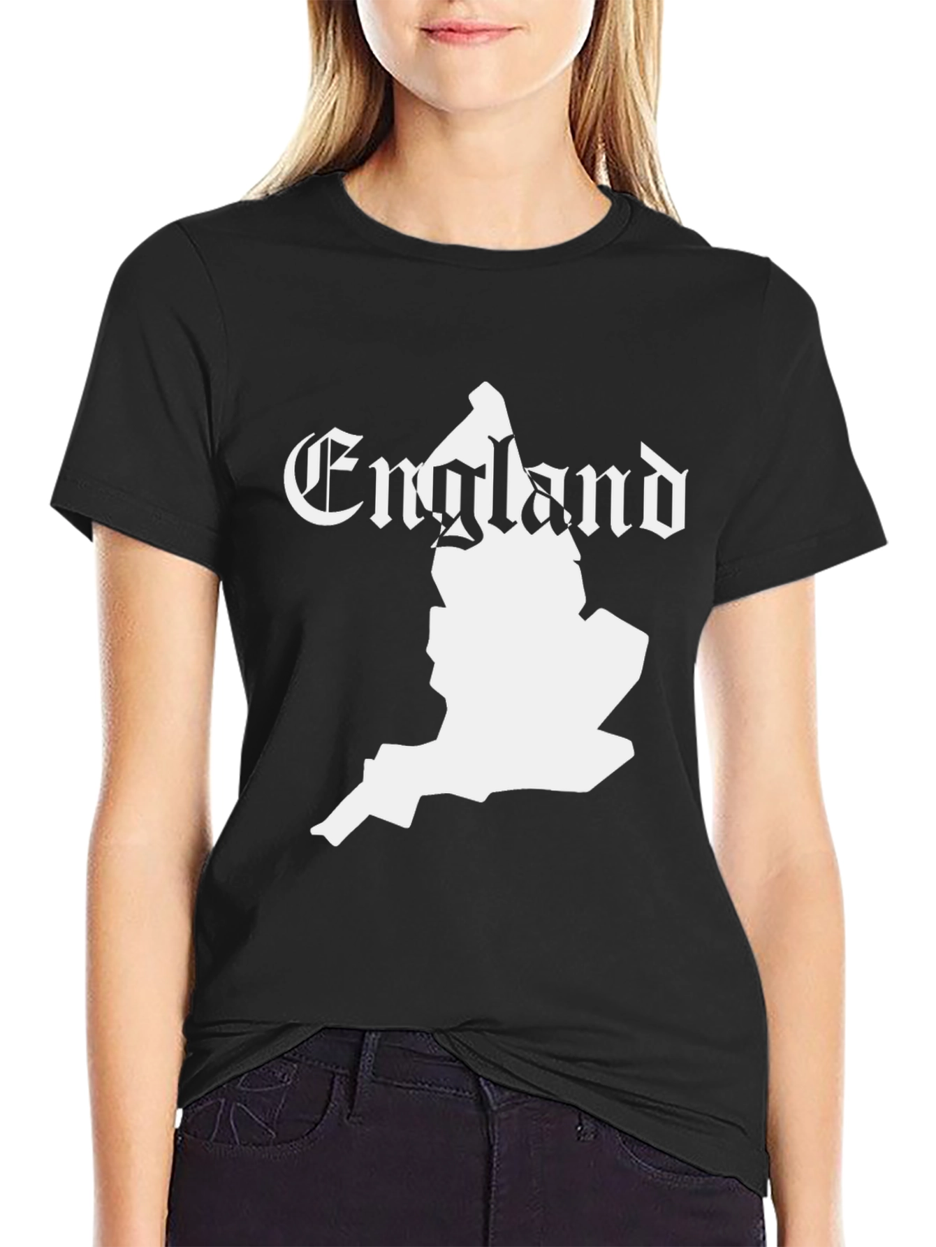 England Map T-Shirt - Black Country Pride Tee