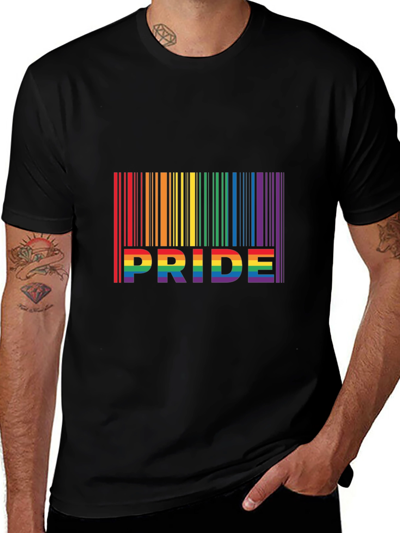 Pride Rainbow Barcode T-Shirt