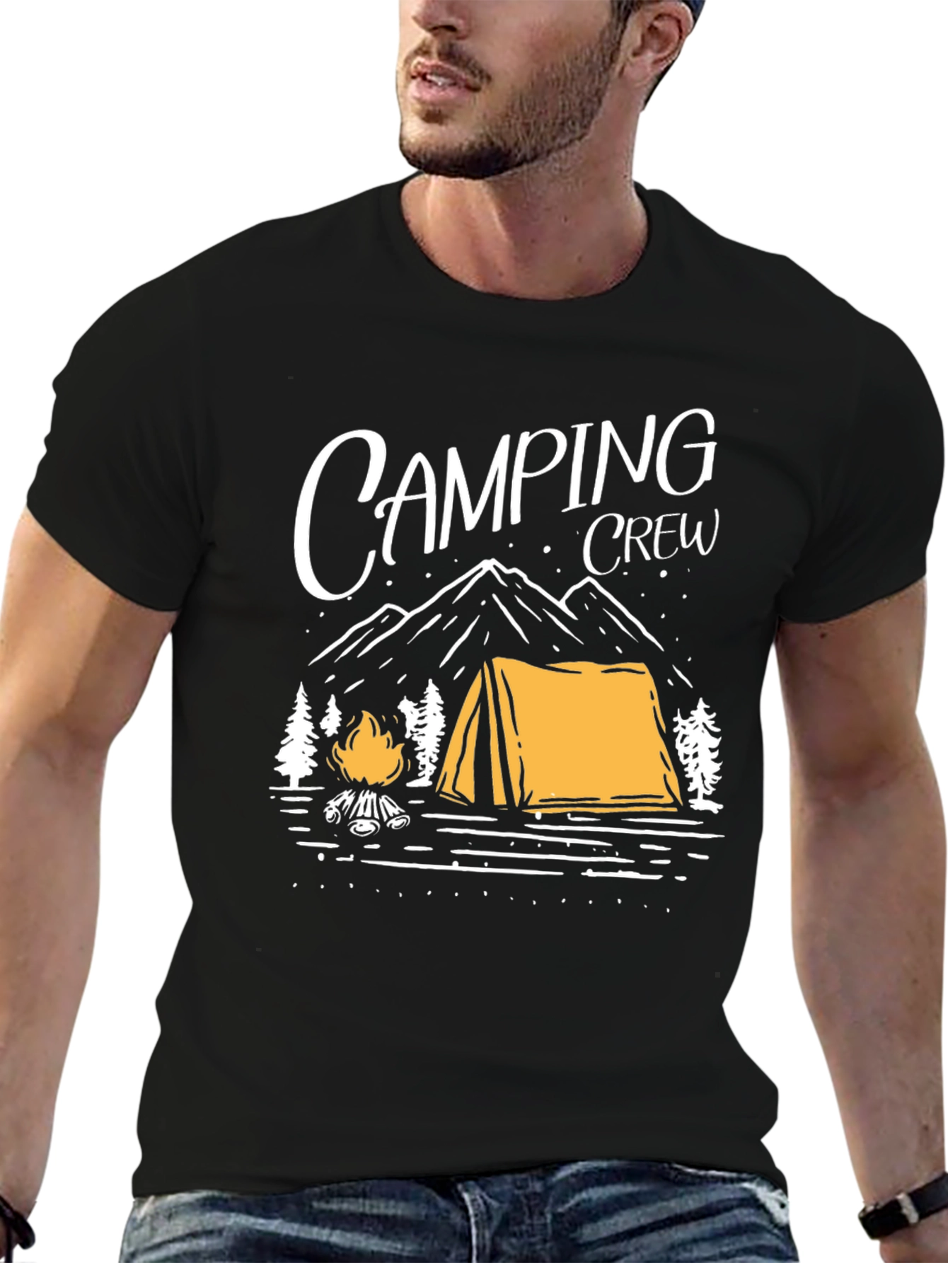Camping Crew Graphic Tee - Outdoor Adventure Shirt