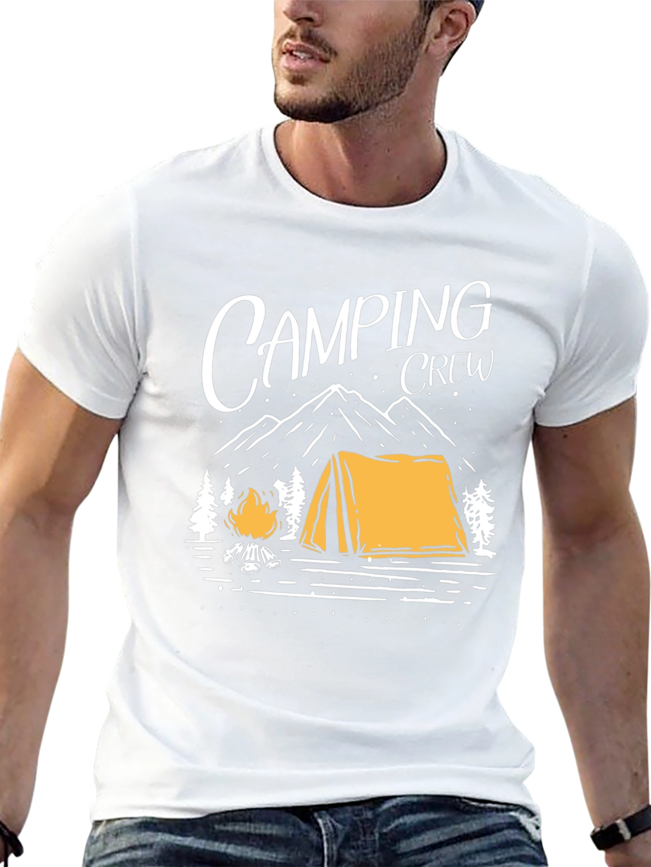 Camping Crew Graphic Tee - Outdoor Adventure Shirt