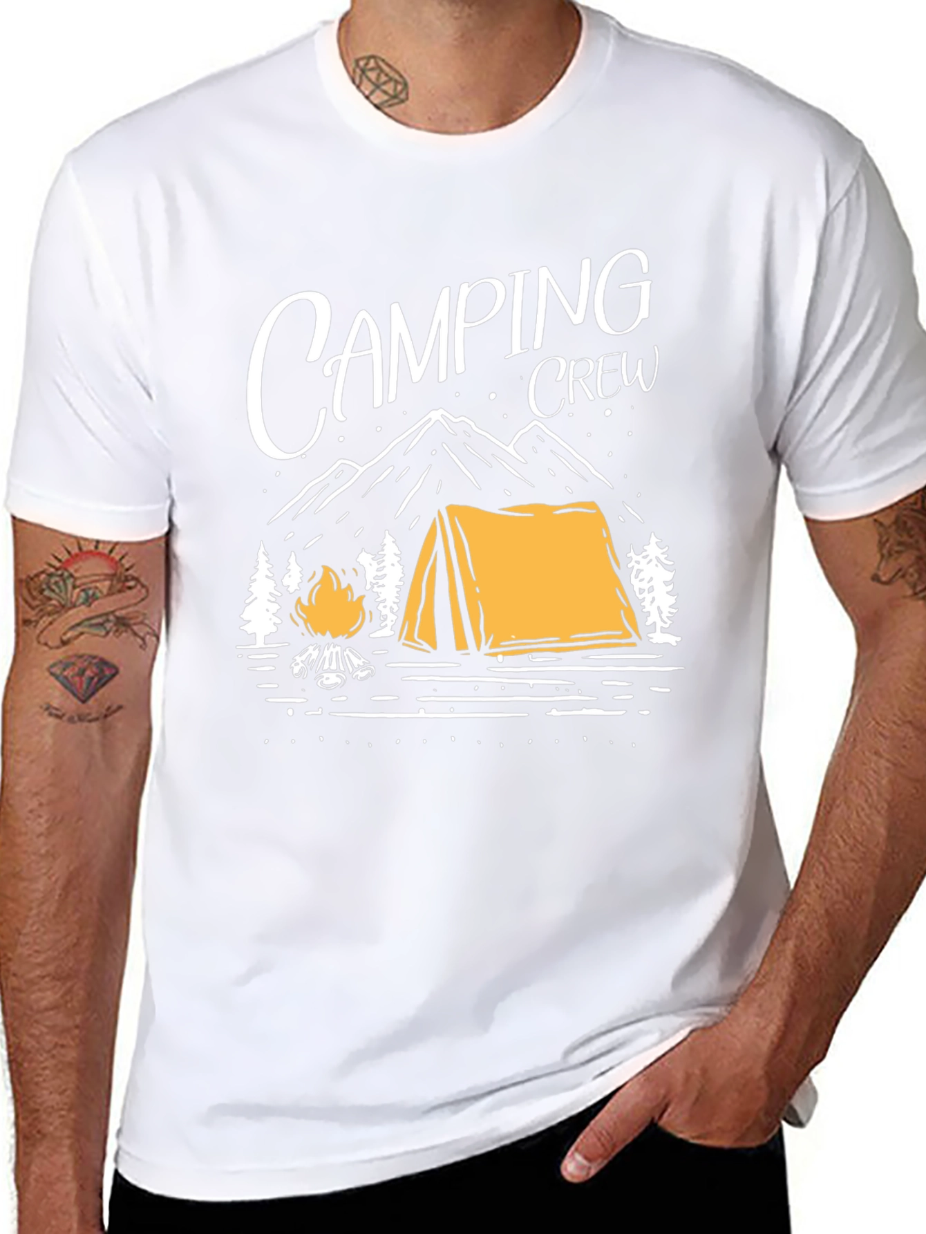 Camping Crew Graphic Tee - Outdoor Adventure Shirt