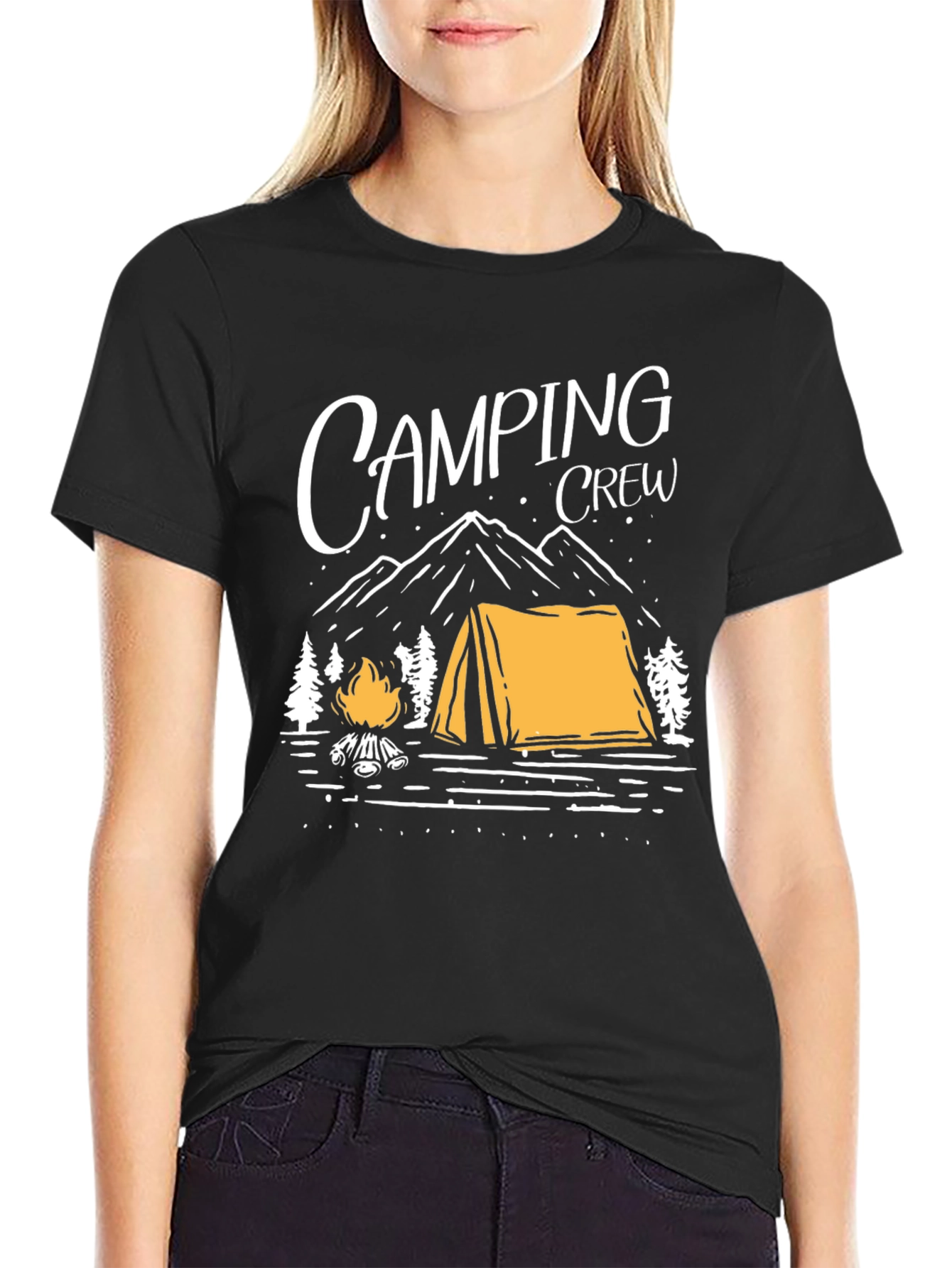 Camping Crew Graphic Tee - Outdoor Adventure Shirt