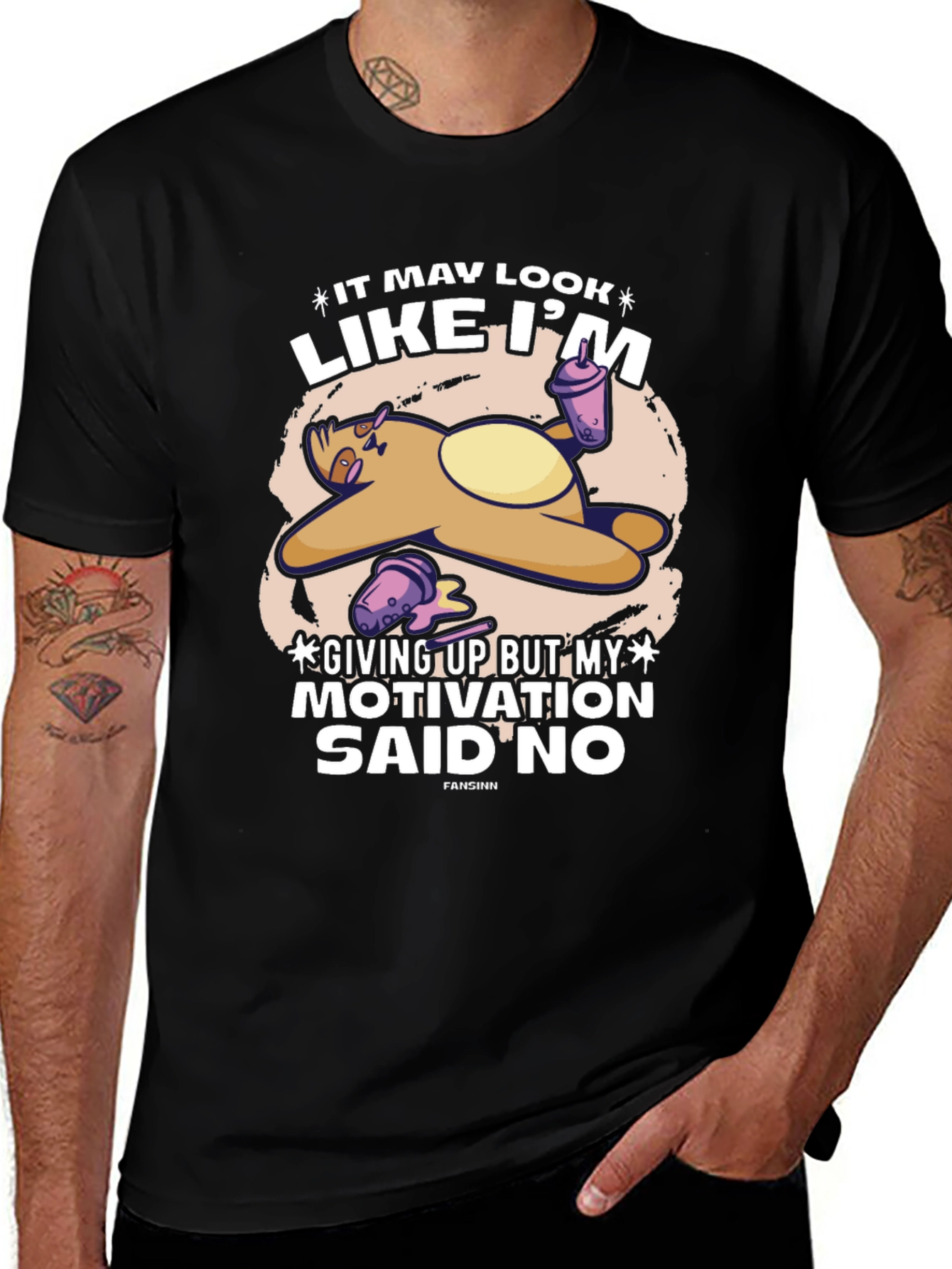 Funny Sloth Motivation T-Shirt