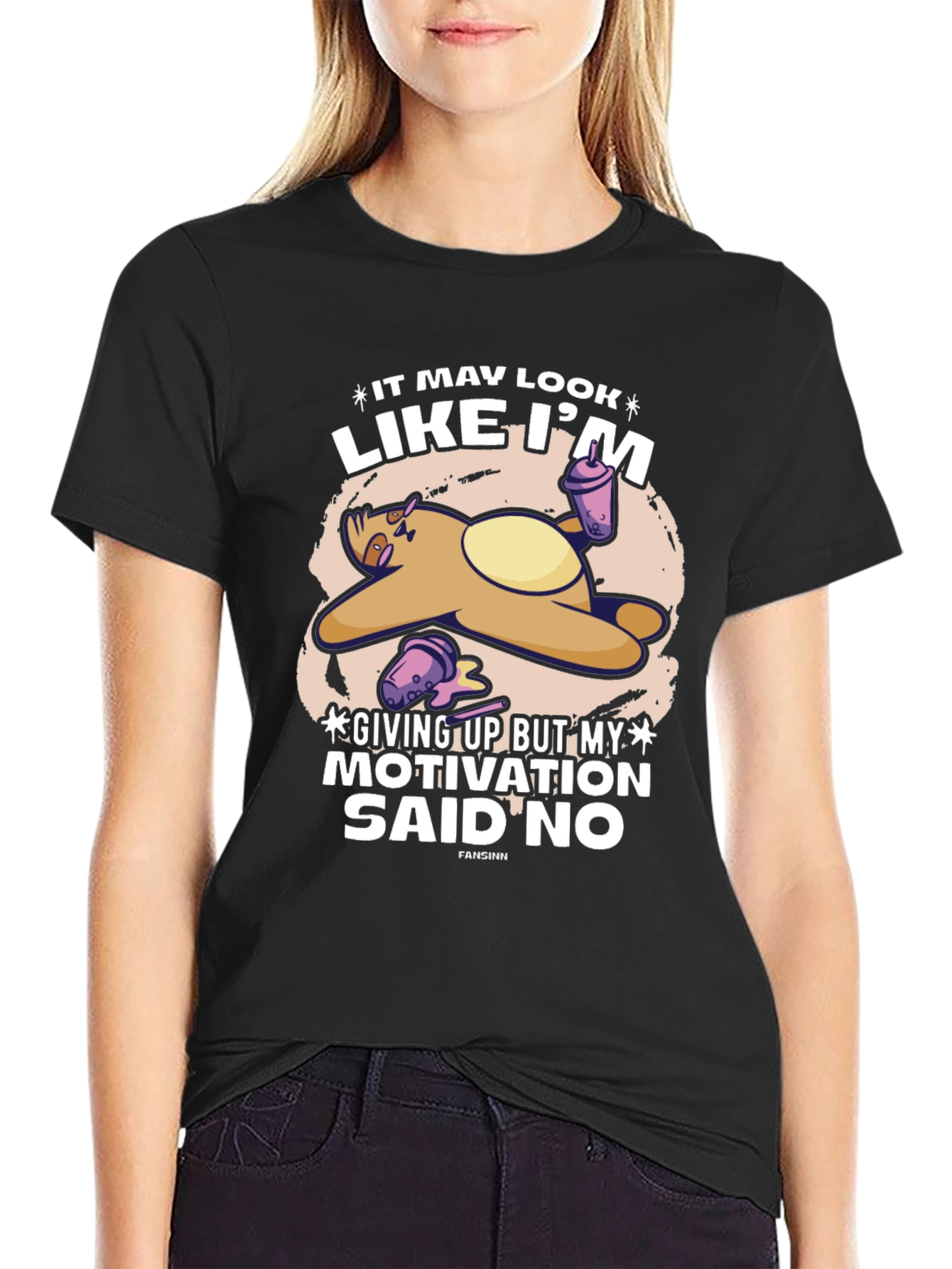 Funny Sloth Motivation T-Shirt