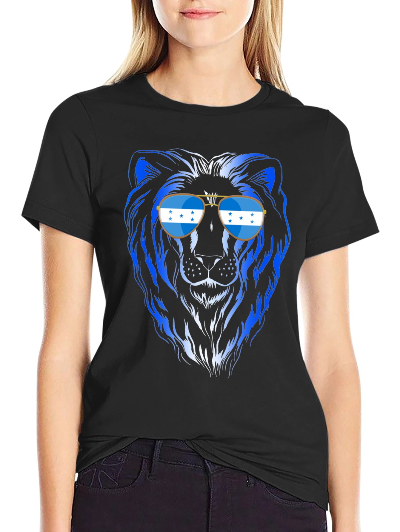 Cool Honduras Lion Sunglasses T-Shirt