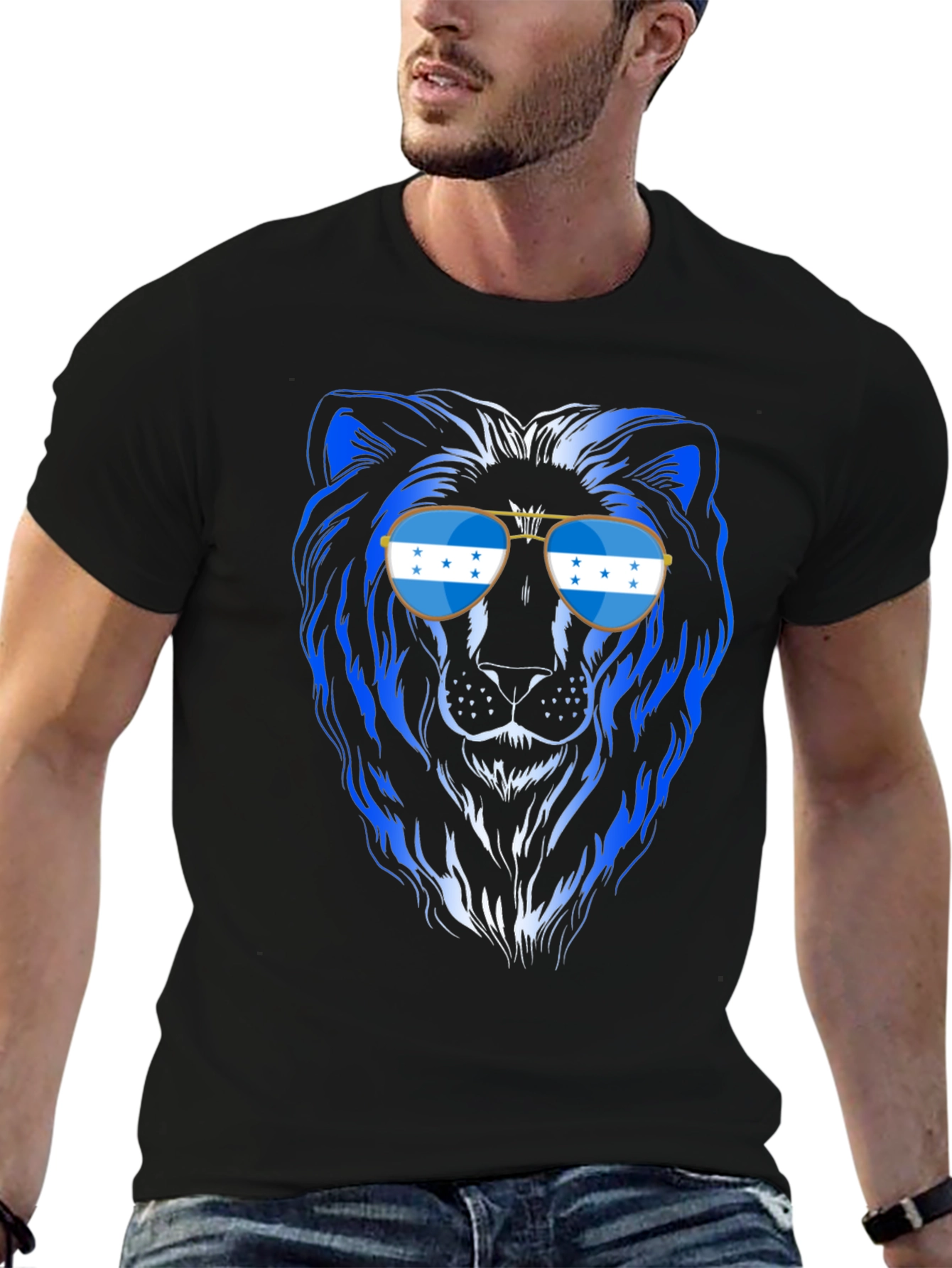 Cool Honduras Lion Sunglasses T-Shirt