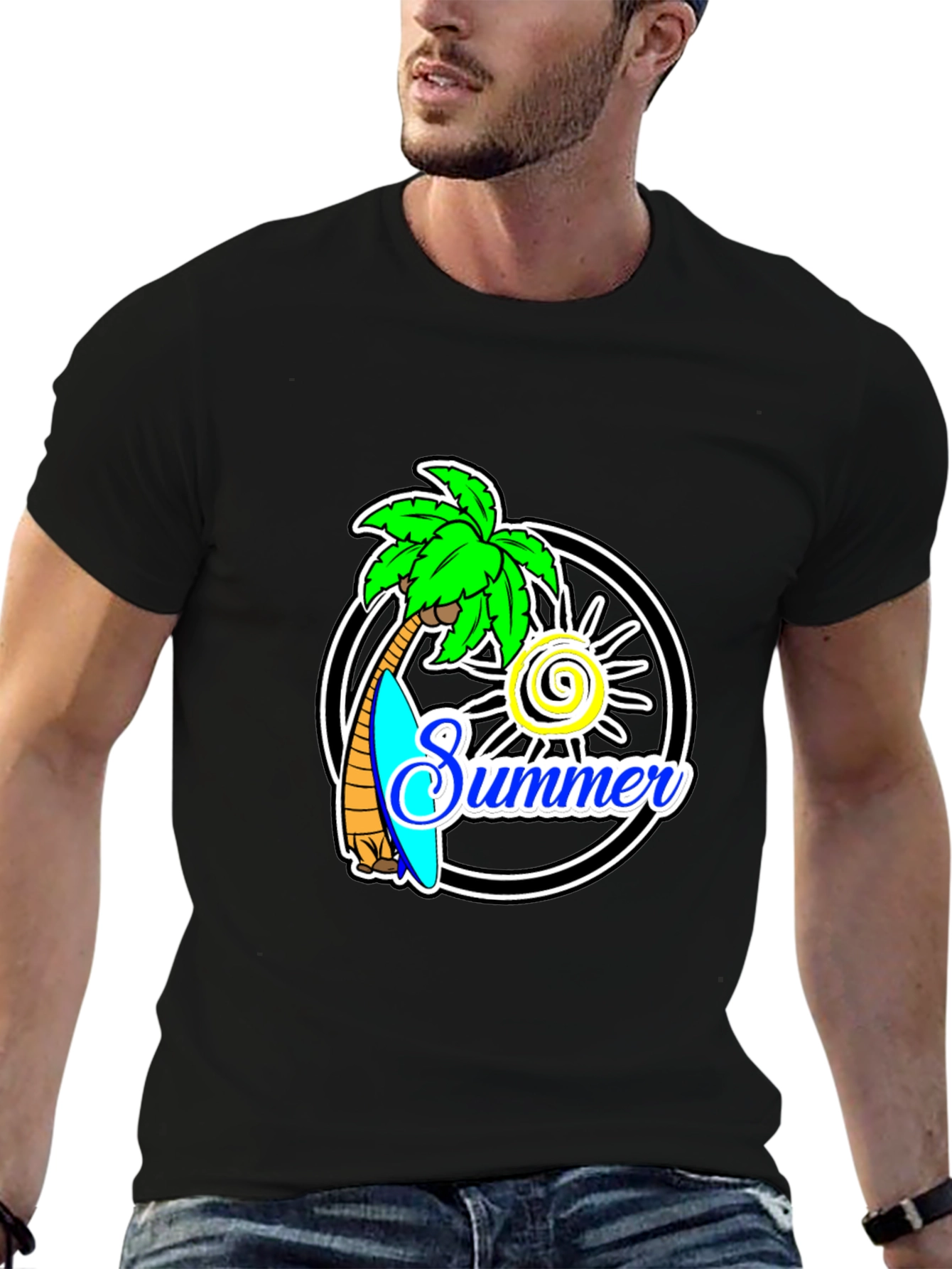 Summer Beach Vibes Graphic T-Shirt