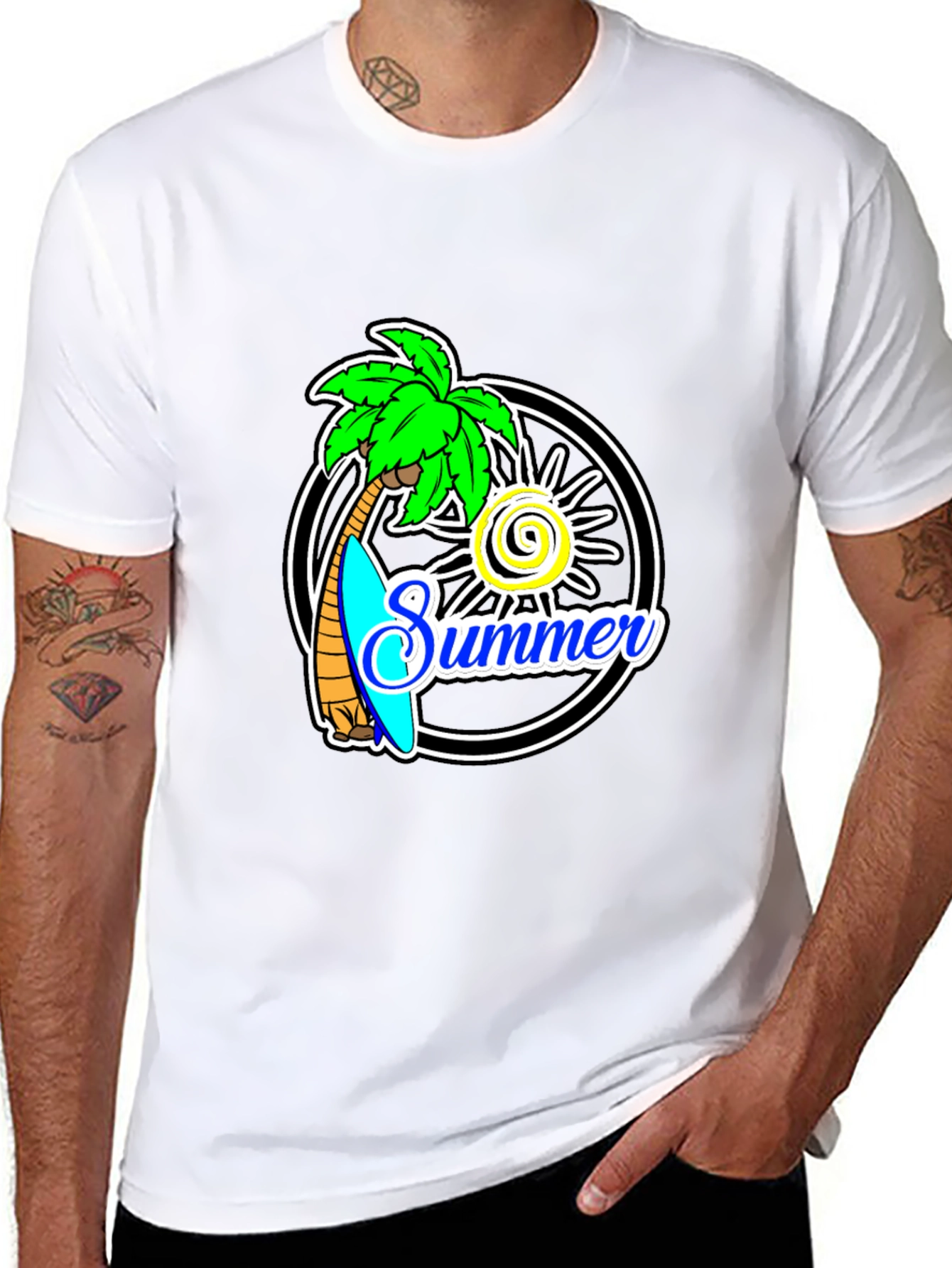 Summer Beach Vibes Graphic T-Shirt