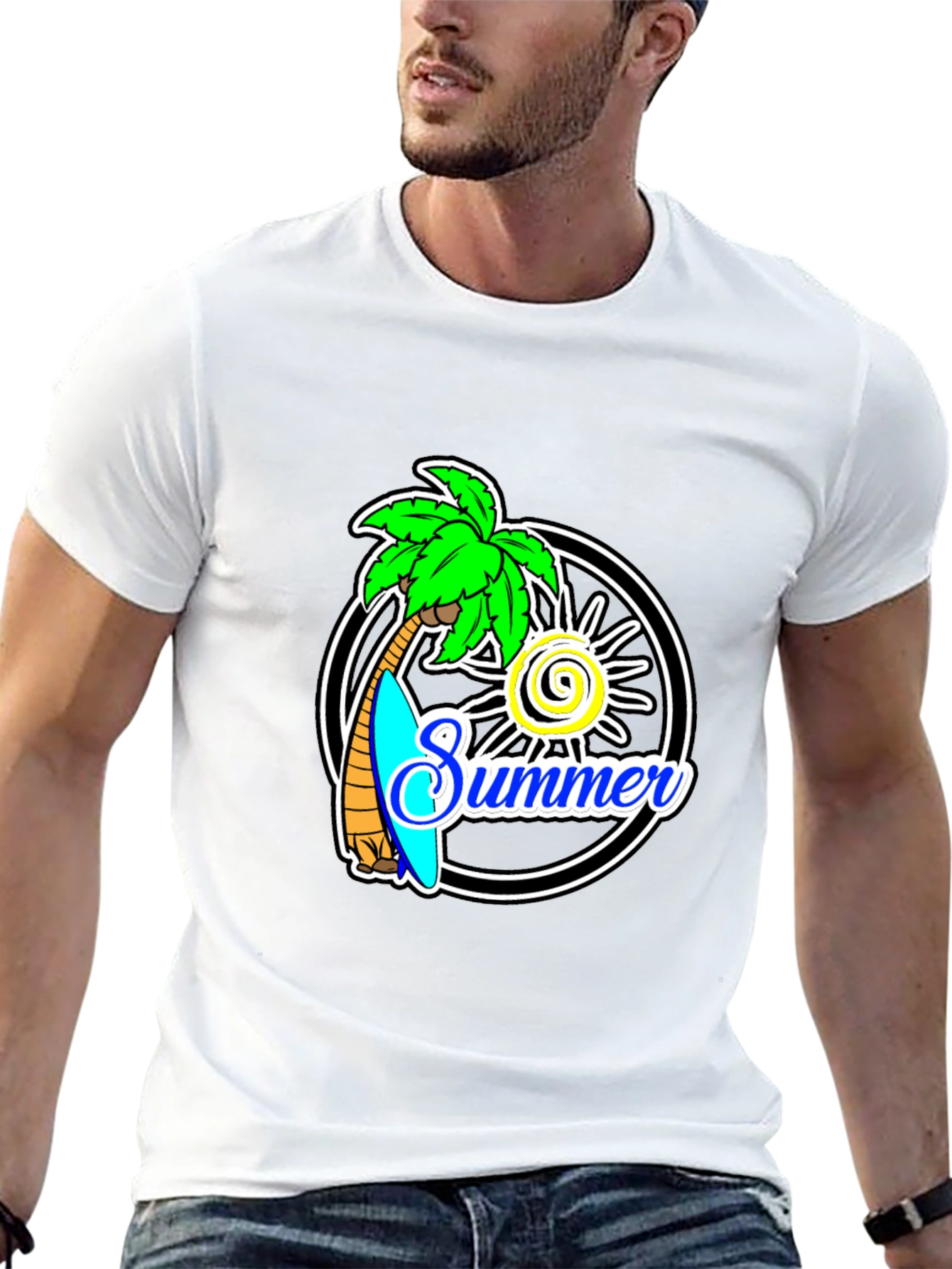 Summer Beach Vibes Graphic T-Shirt