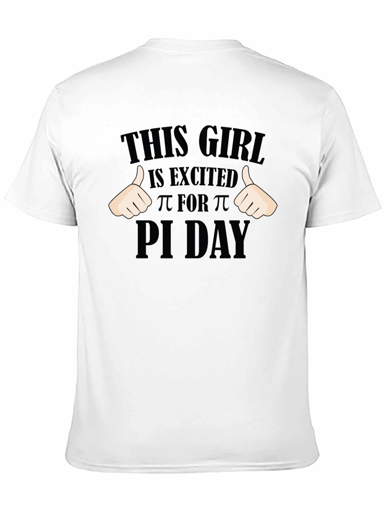 Pi Day Excited Girl T-Shirt - Math Geek Apparel