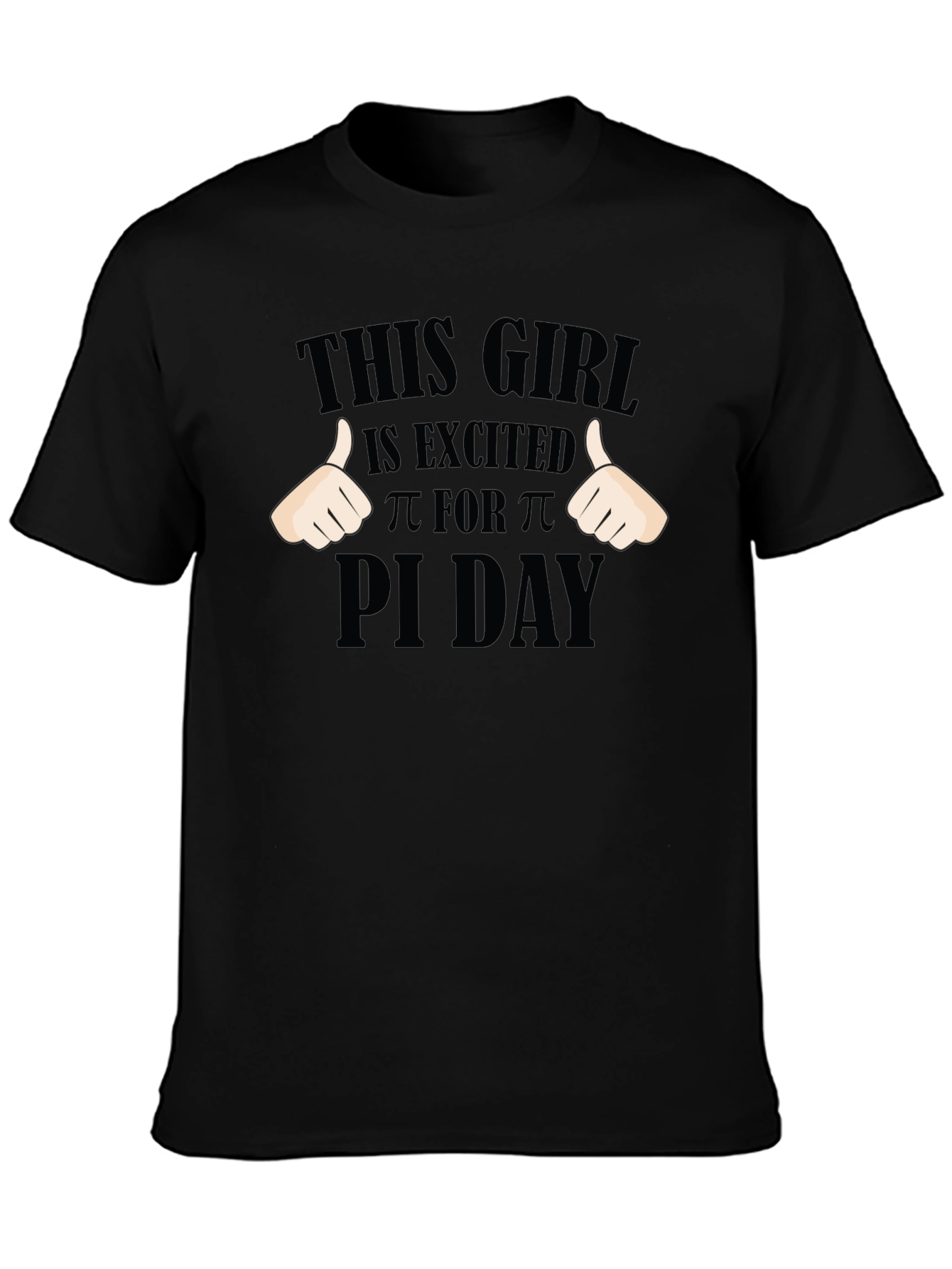 Pi Day Excited Girl T-Shirt - Math Geek Apparel