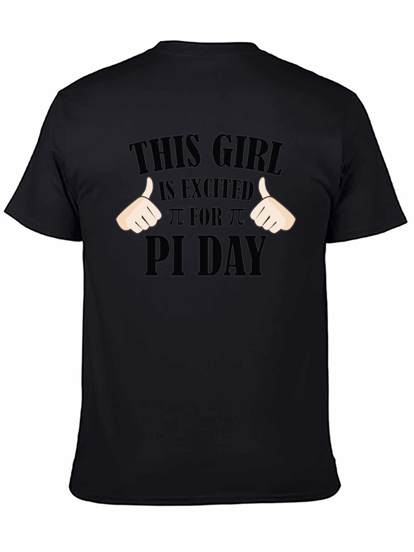 Pi Day Excited Girl T-Shirt - Math Geek Apparel