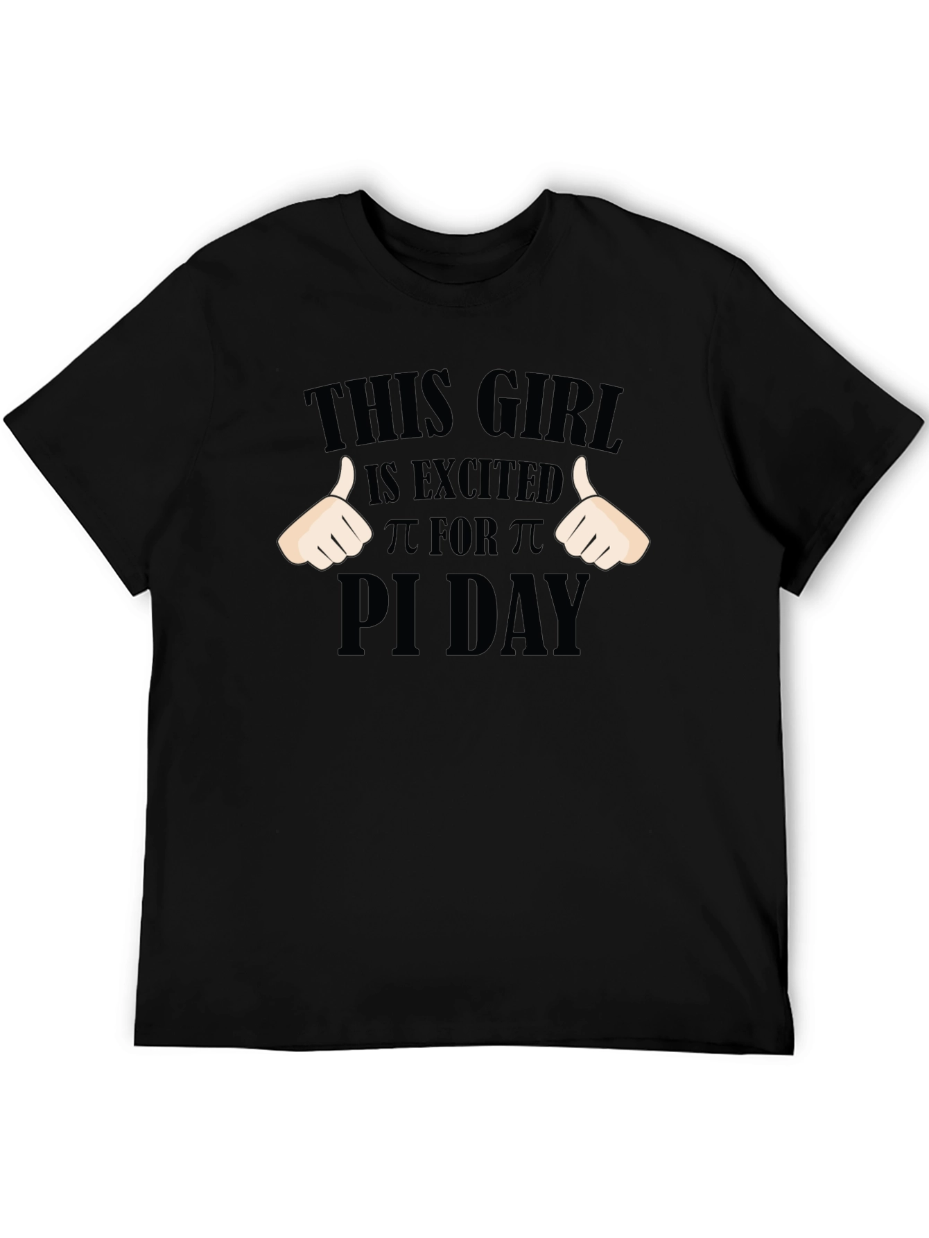 Pi Day Excited Girl T-Shirt - Math Geek Apparel