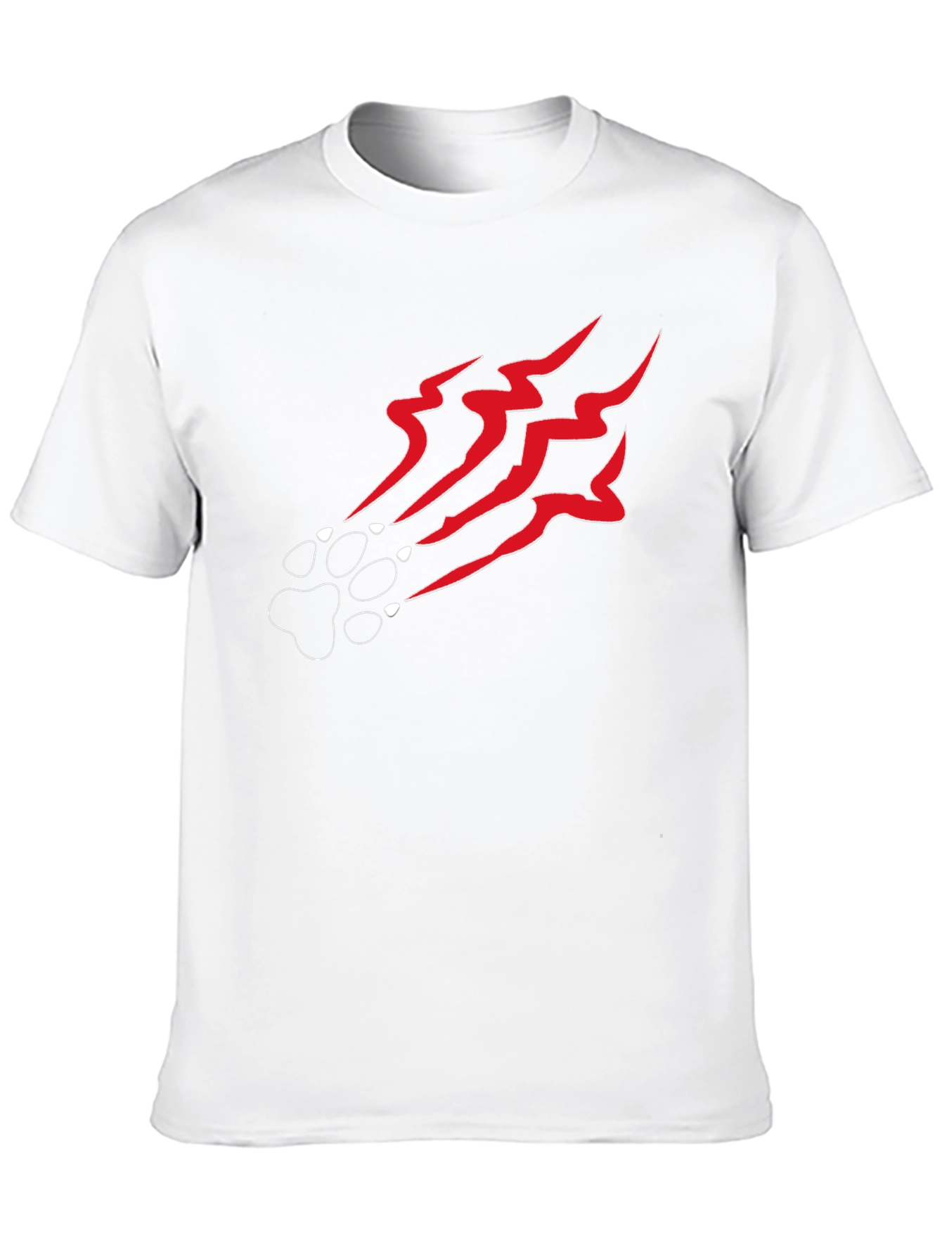 Claw Mark Graphic Black T-Shirt