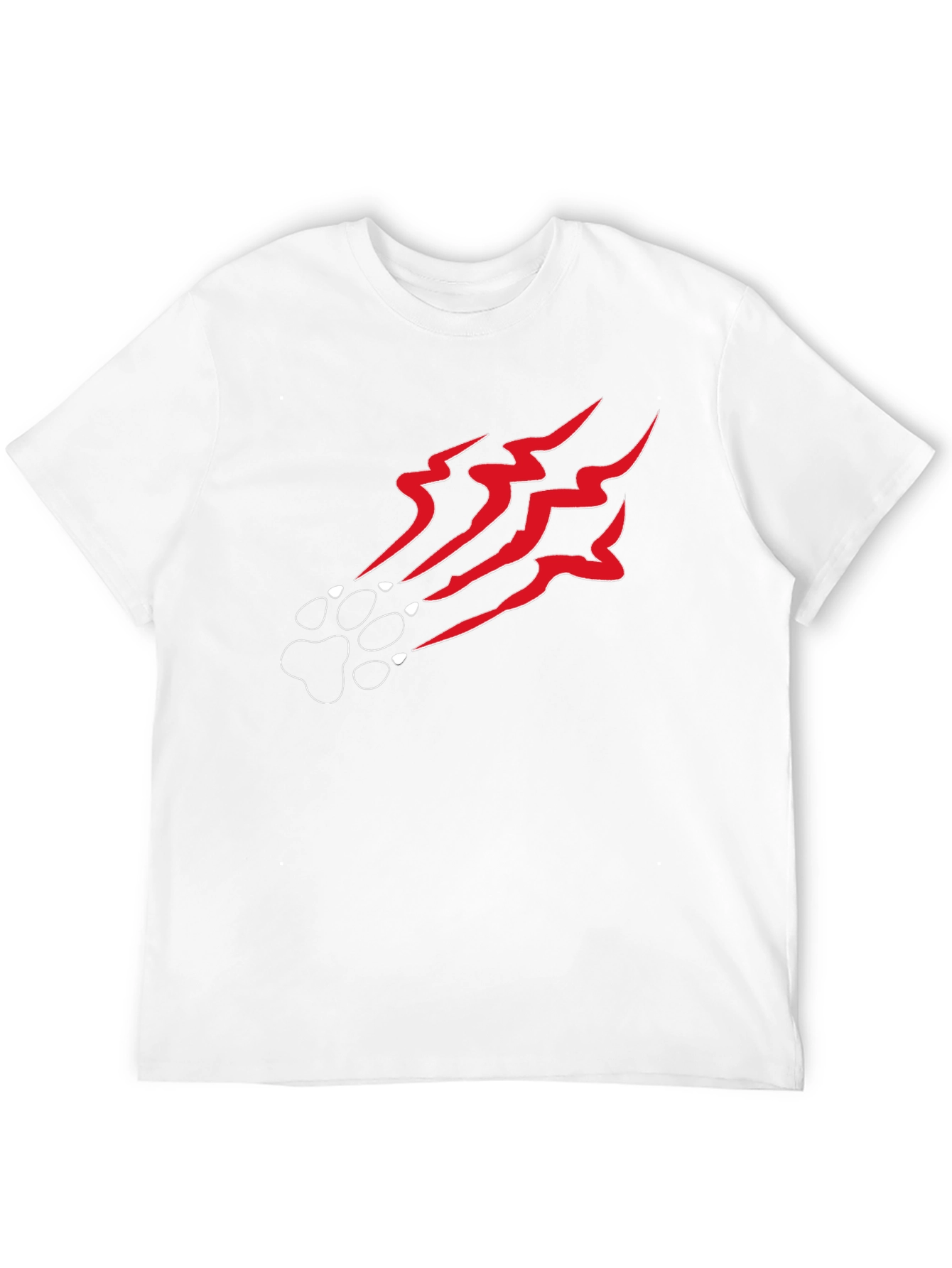 Claw Mark Graphic Black T-Shirt