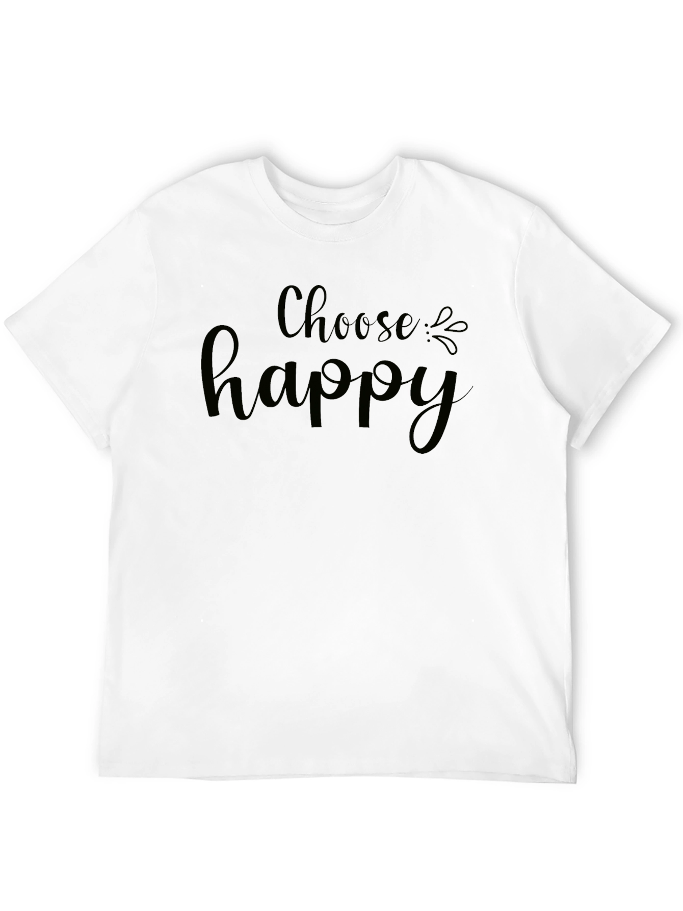 Choose Happy Graphic Tee - Black