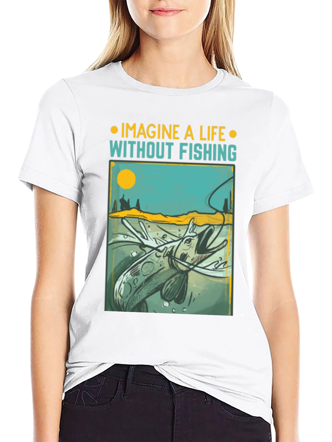 Imagine a Life Without Fishing Graphic T-Shirt