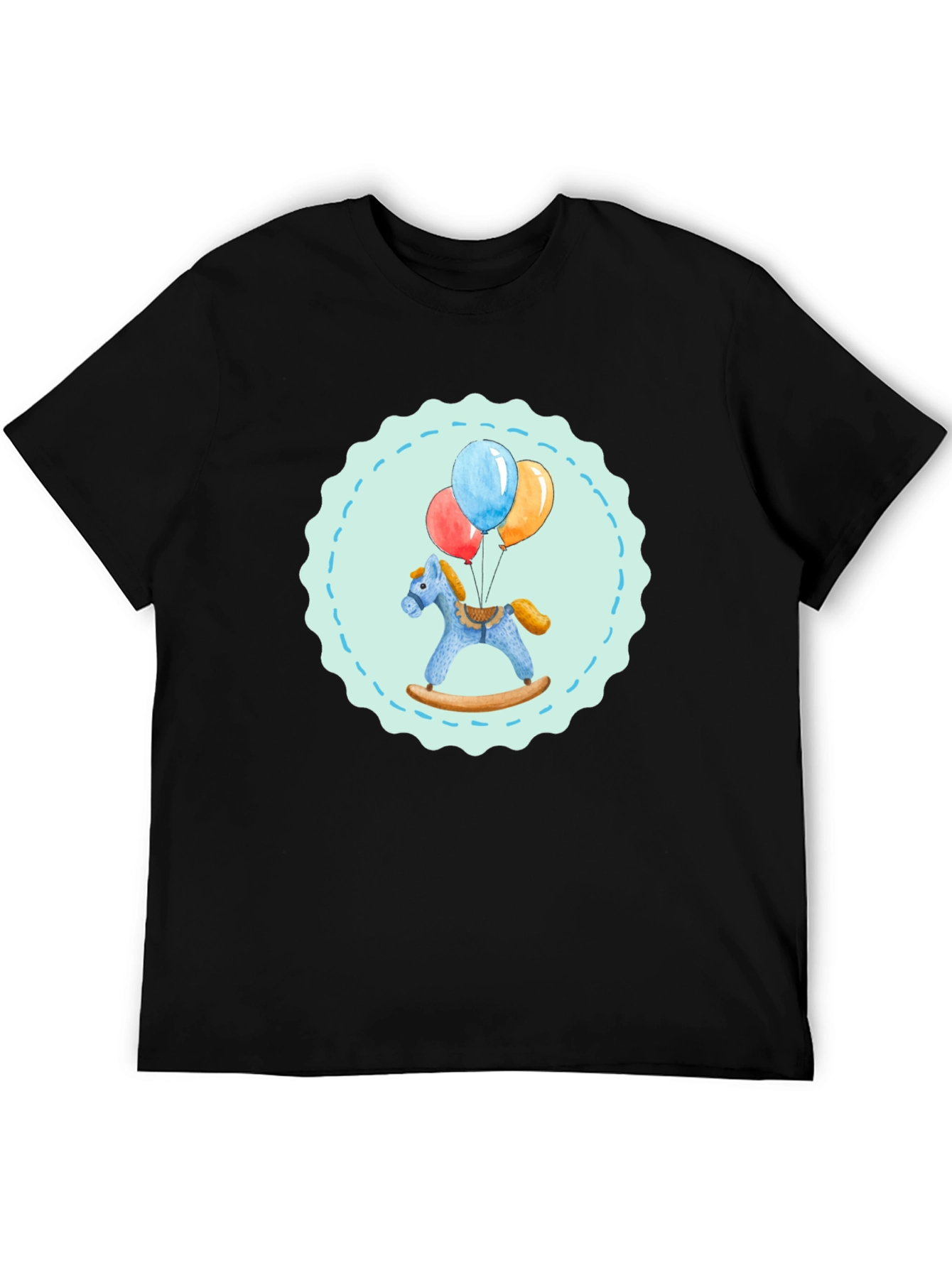 Toy Horse and Balloons Graphic Tee