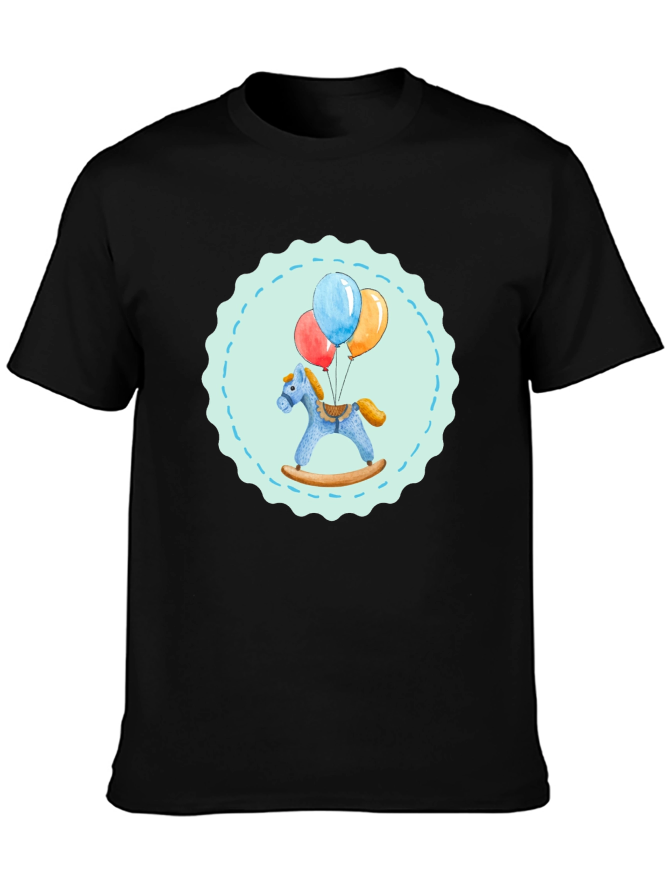 Toy Horse and Balloons Graphic Tee