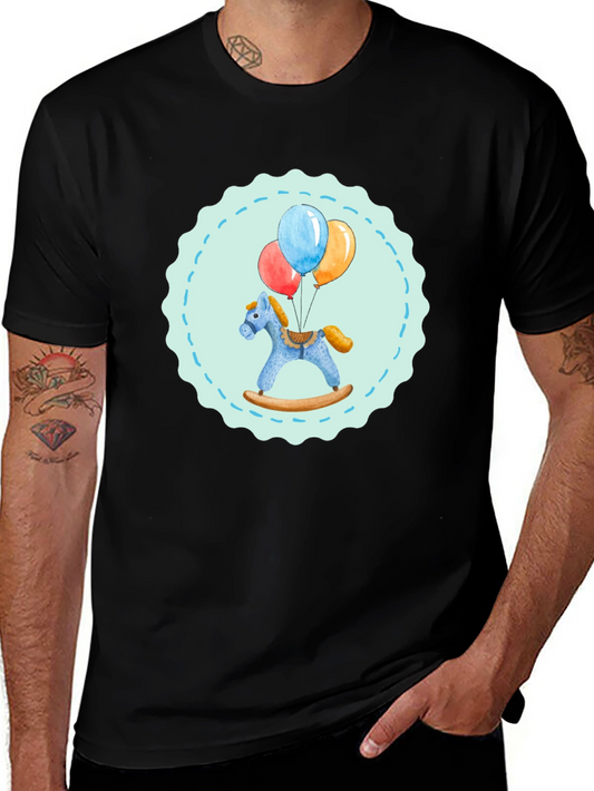 Toy Horse and Balloons Graphic Tee