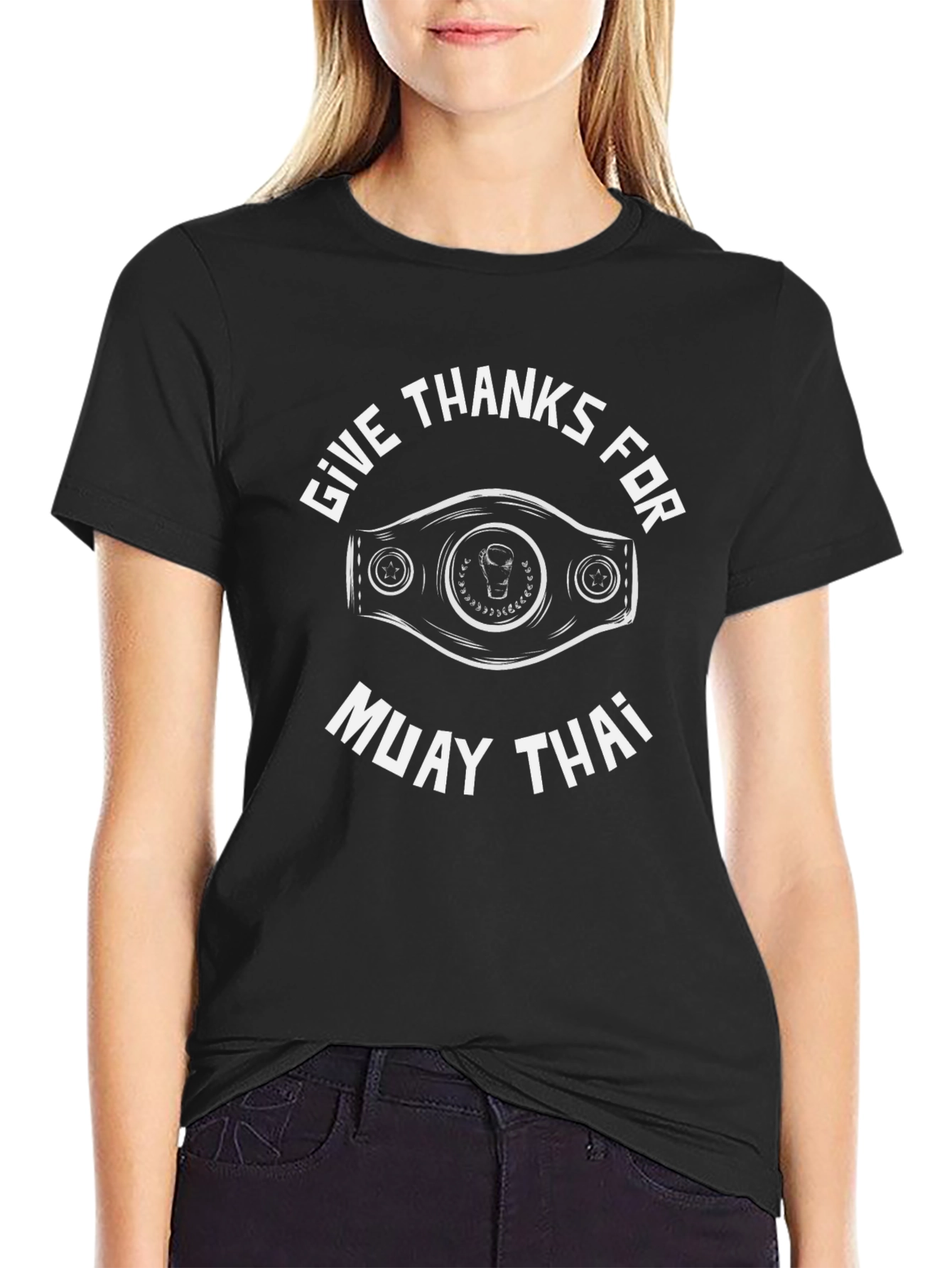 Muay Thai T-Shirt: Give Thanks Boxing Tee