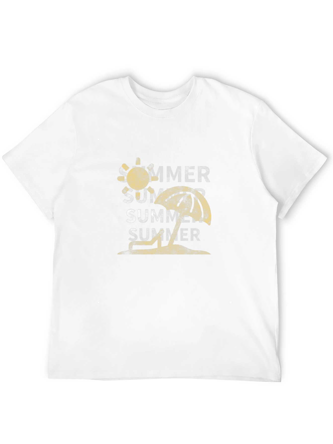 Summer Graphic Tee - Black Cotton T-Shirt