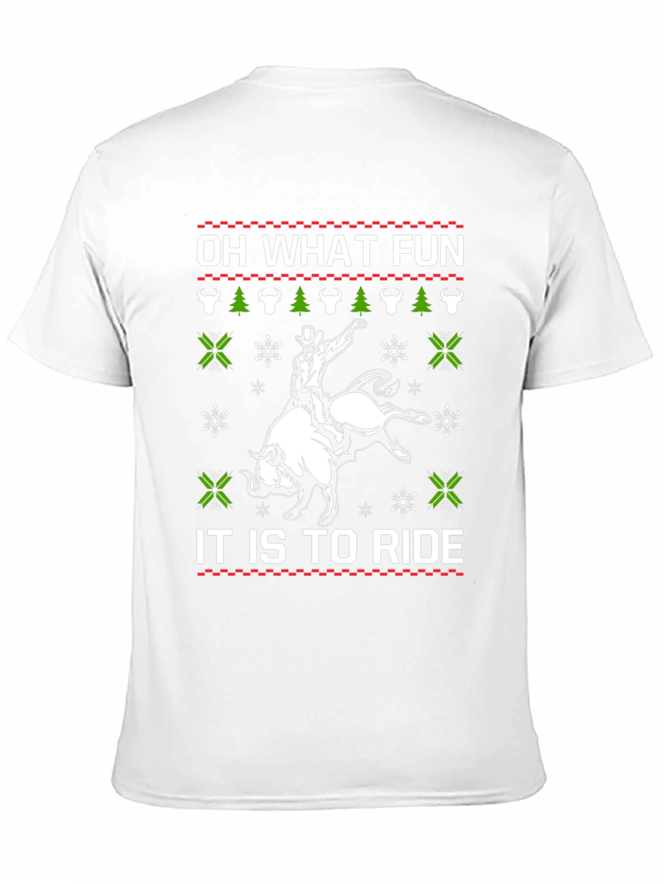 Funny Rodeo Christmas T-Shirt - Oh What Fun
