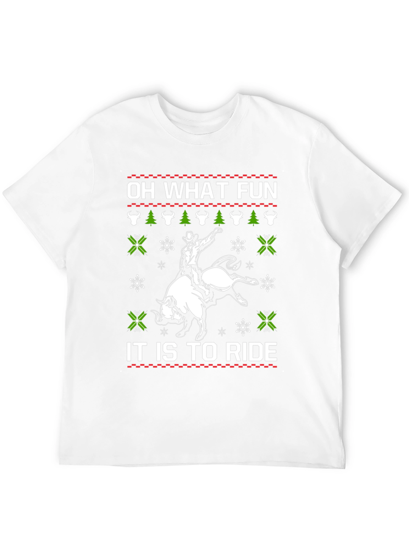 Funny Rodeo Christmas T-Shirt - Oh What Fun