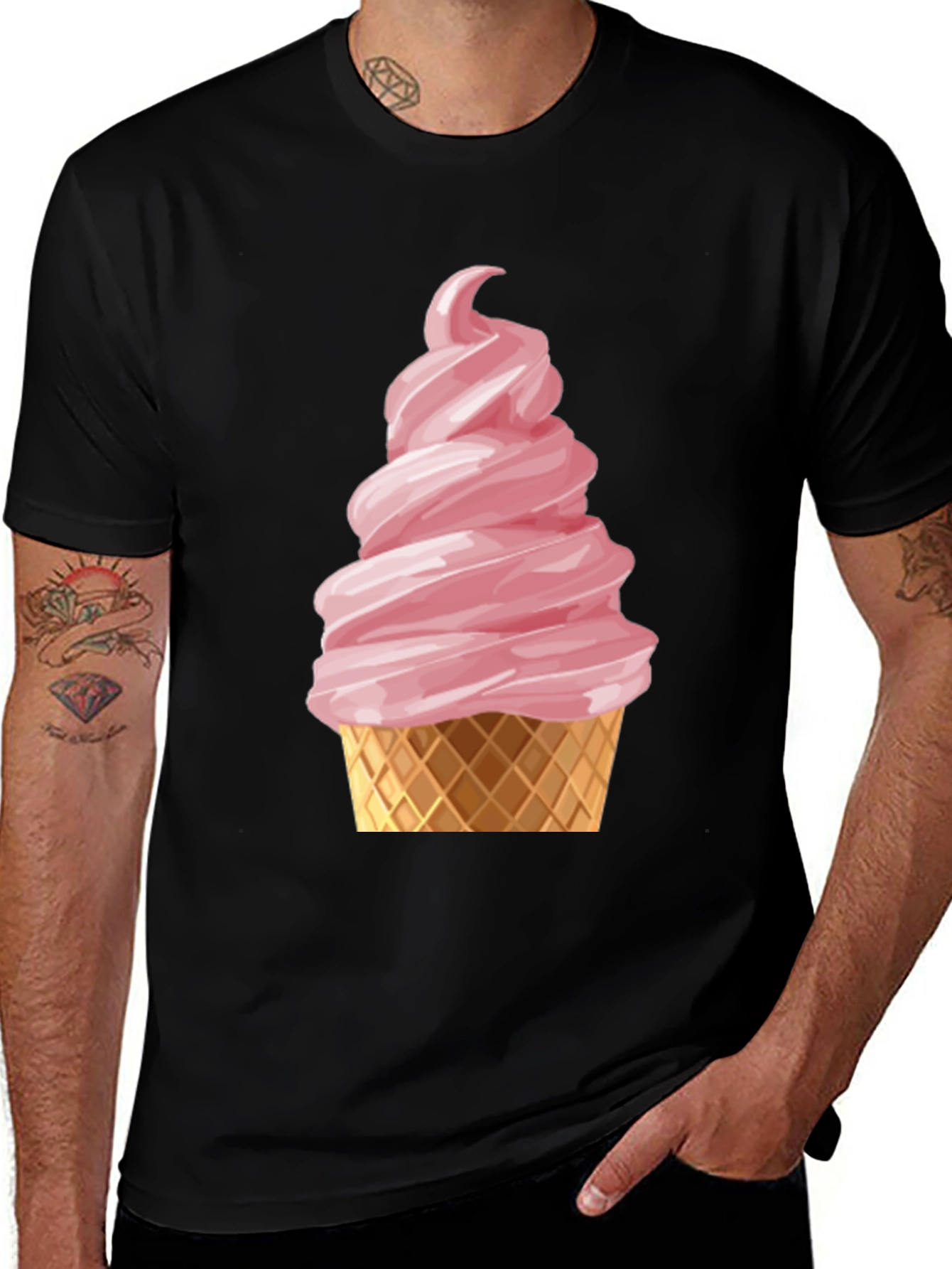 Ice Cream Cone Graphic T-Shirt