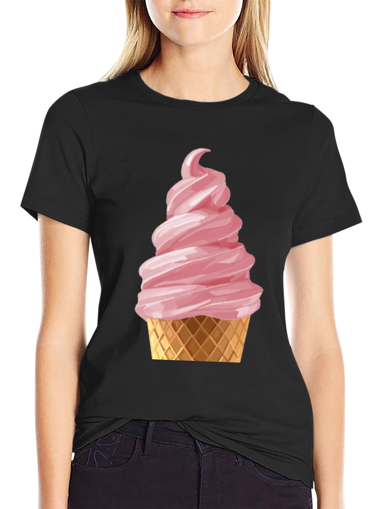Ice Cream Cone Graphic T-Shirt