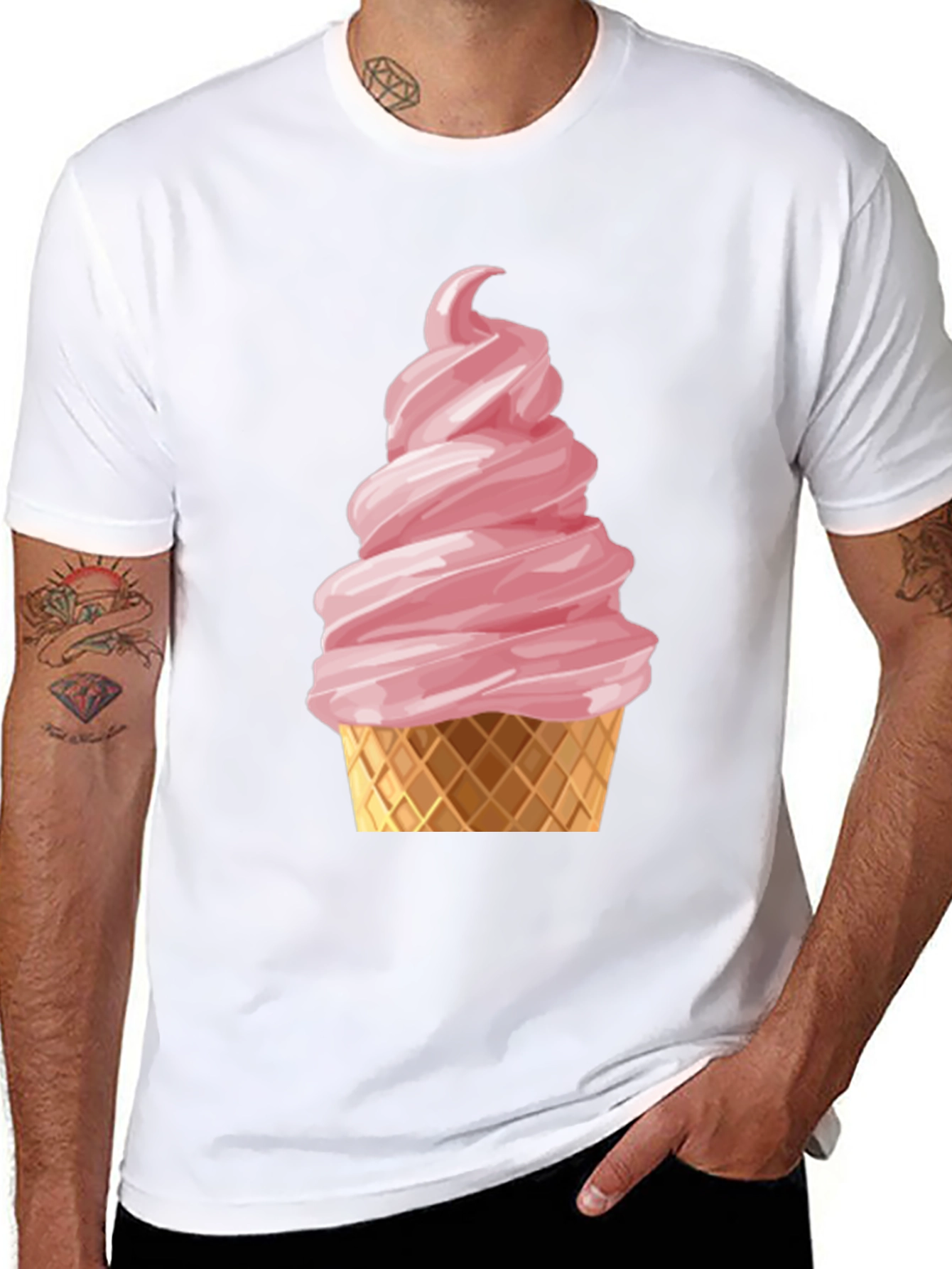 Ice Cream Cone Graphic T-Shirt