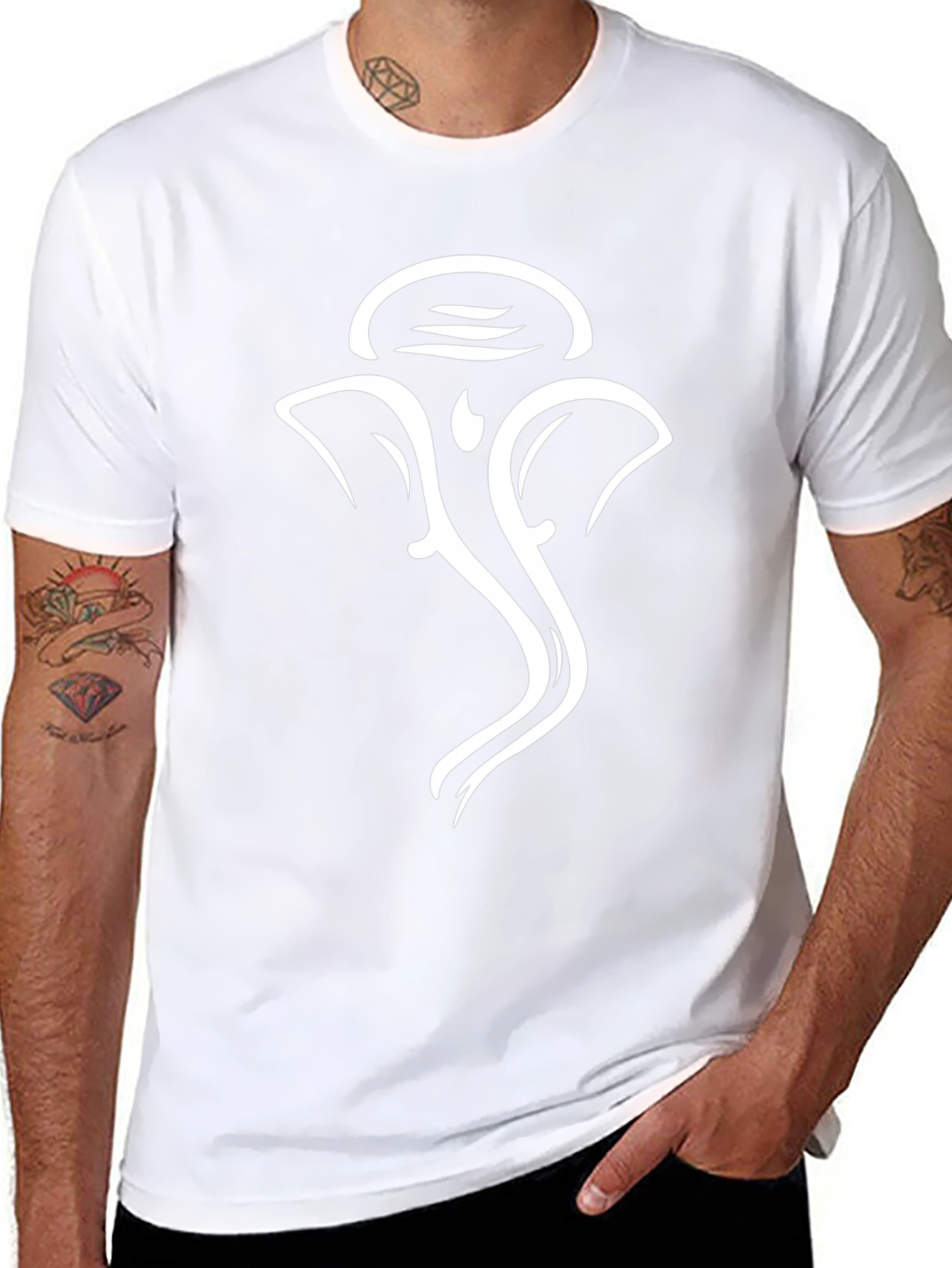 Ganesh Graphic T-Shirt - Black Cotton Tee