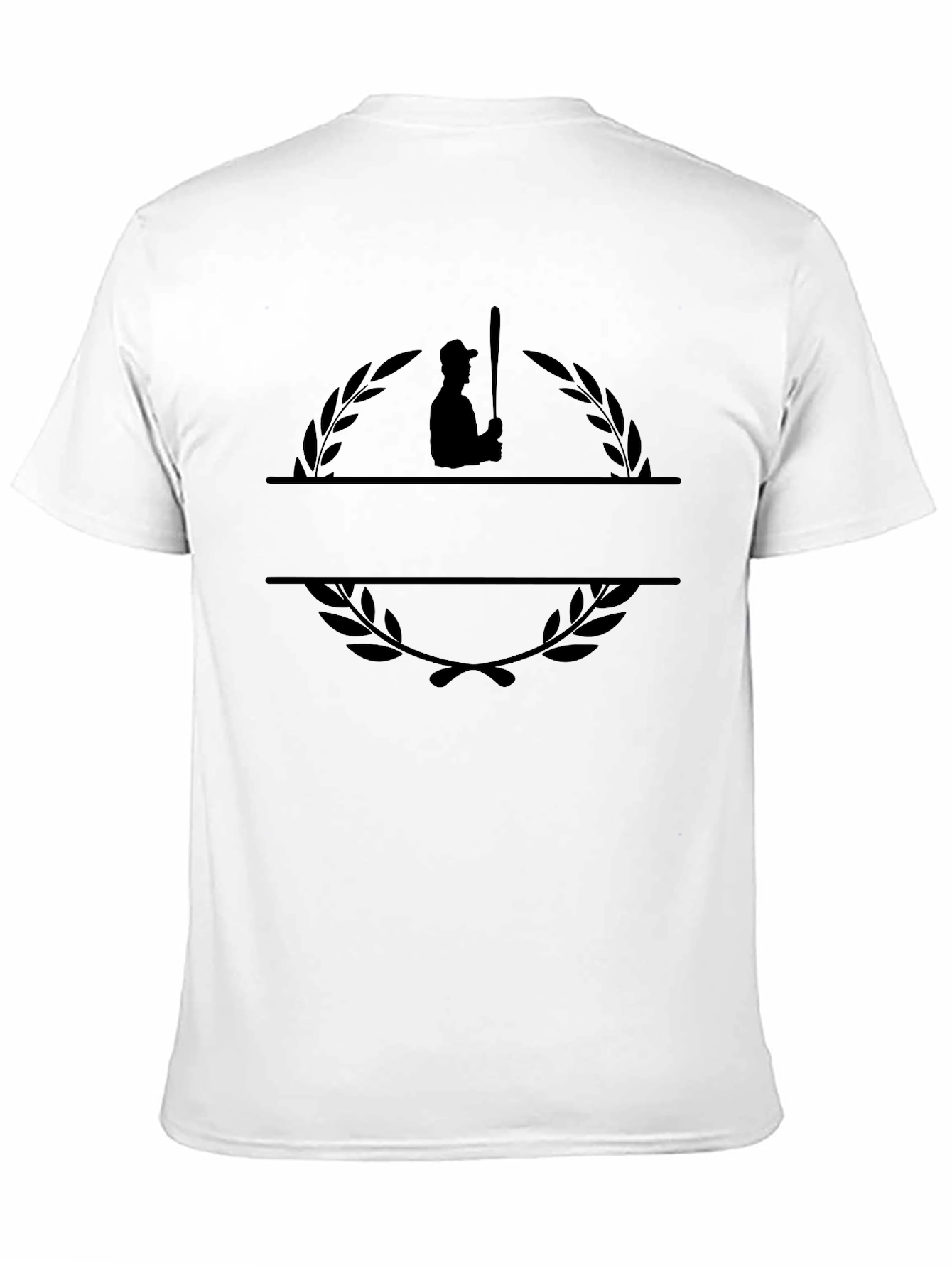 Baseball Player Wreath Graphic Tee