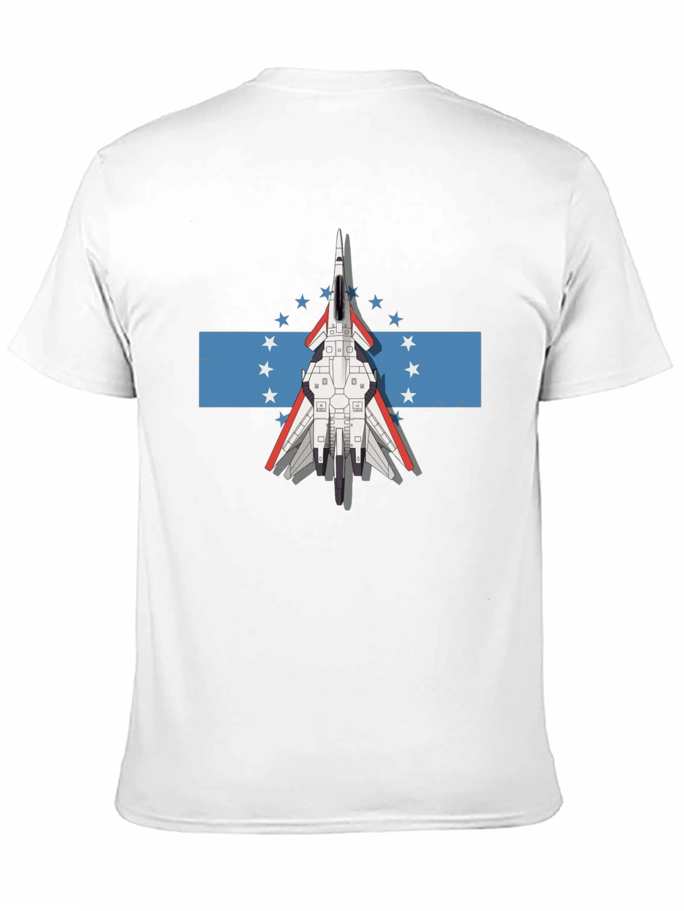 Jet Fighter Tee - Honduras Flag Inspired Graphic T-Shirt