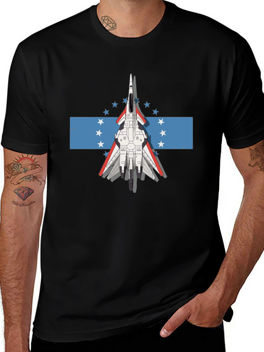 Jet Fighter Tee - Honduras Flag Inspired Graphic T-Shirt