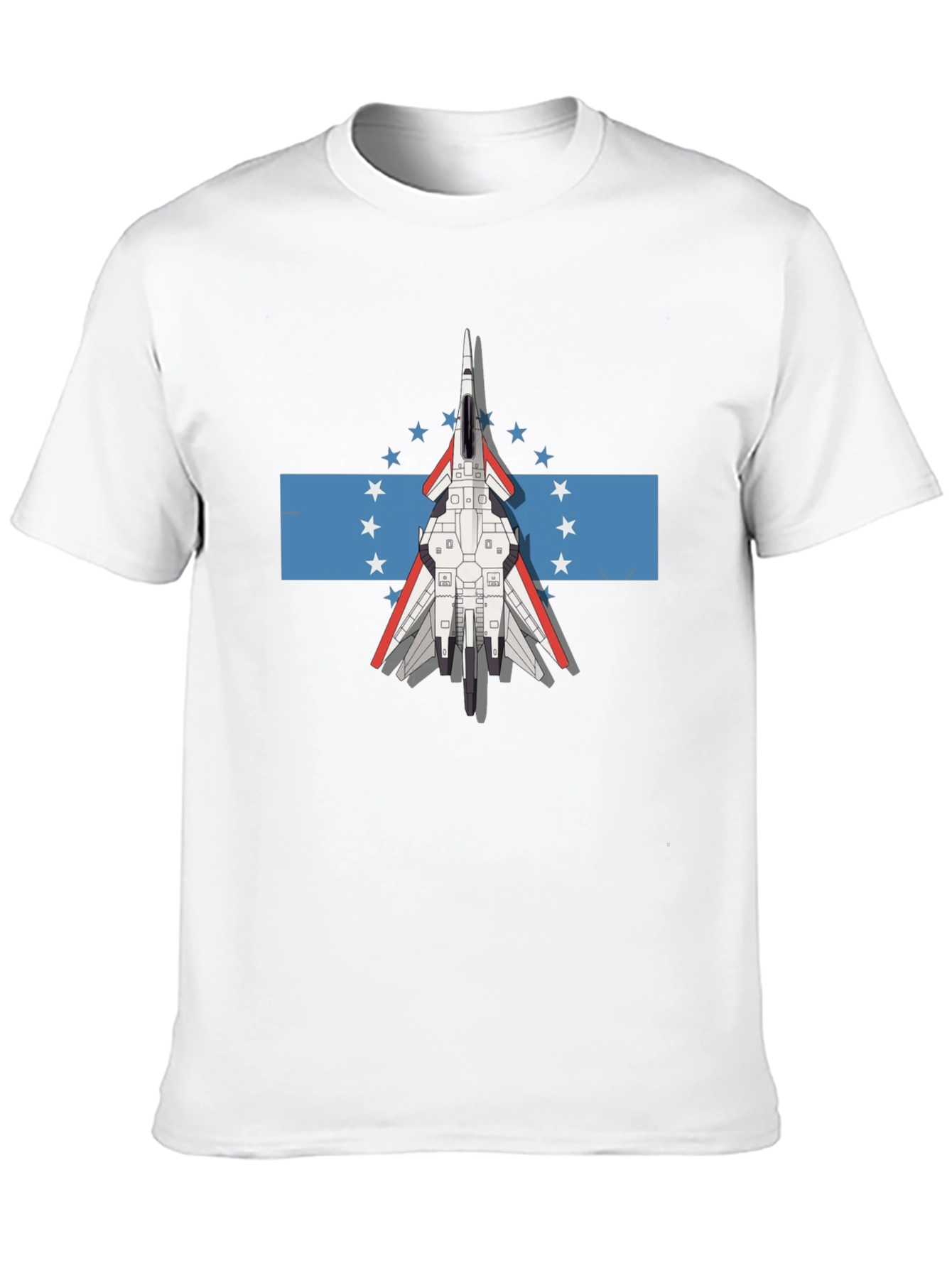 Jet Fighter Tee - Honduras Flag Inspired Graphic T-Shirt