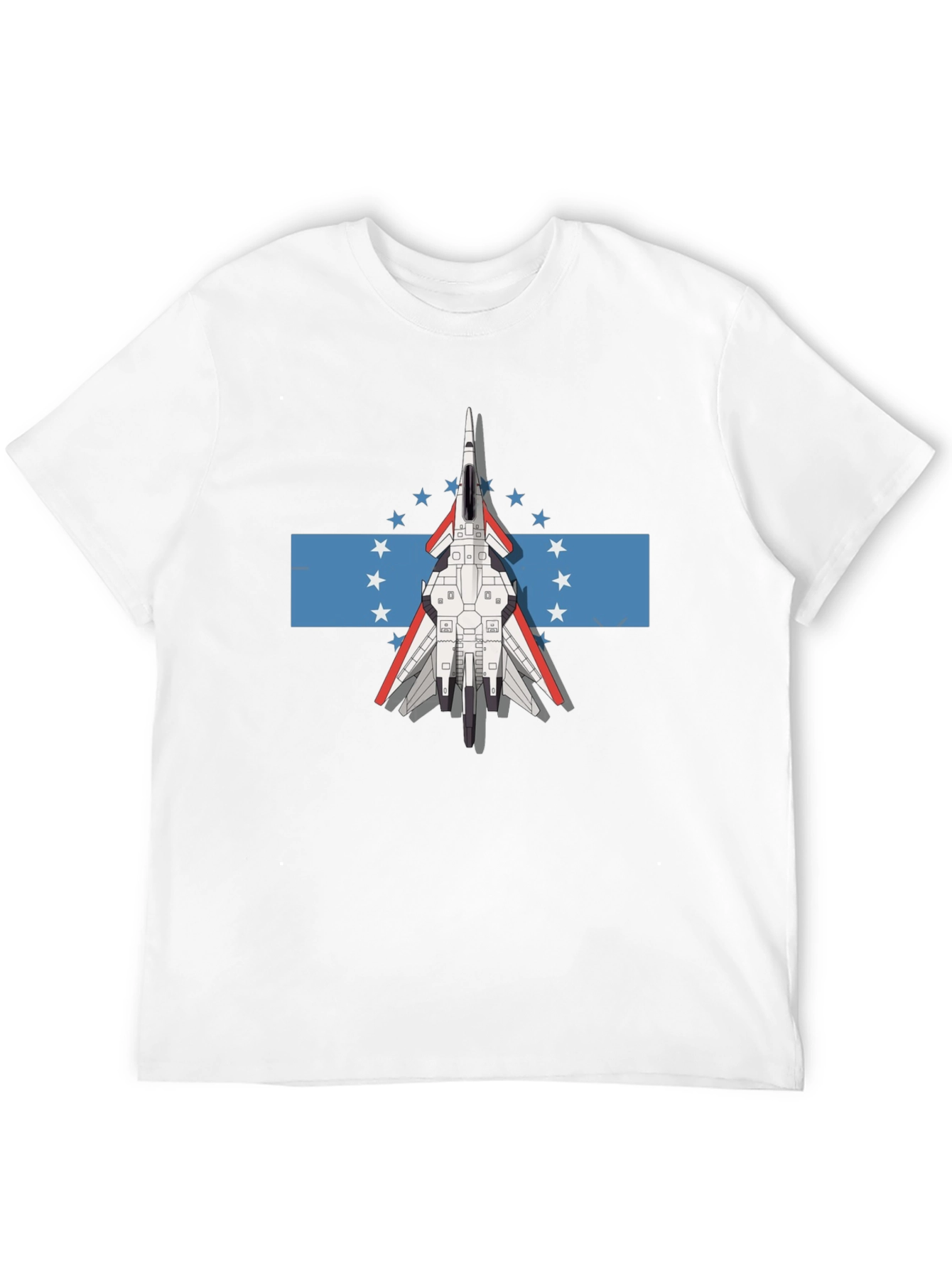 Jet Fighter Tee - Honduras Flag Inspired Graphic T-Shirt