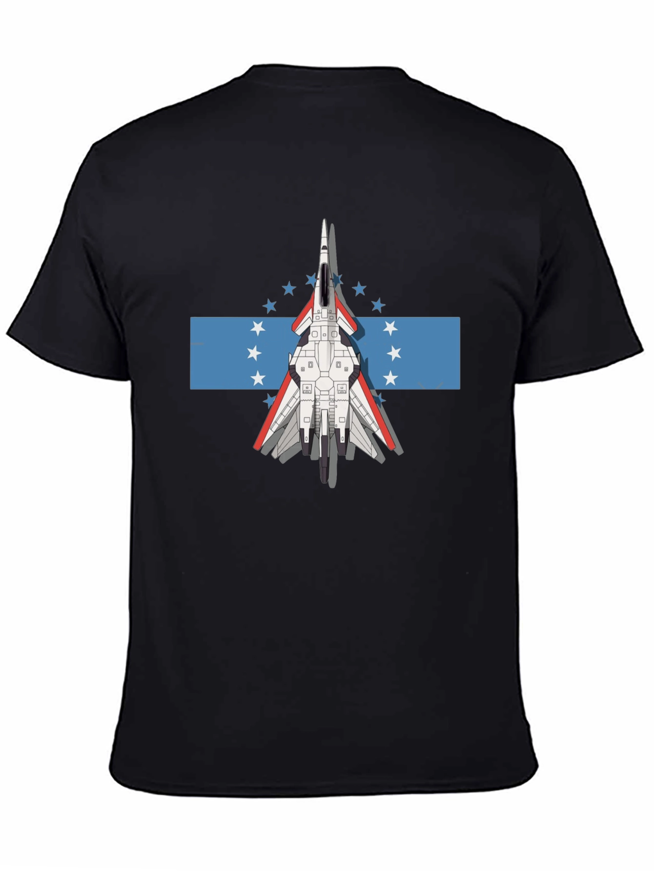 Jet Fighter Tee - Honduras Flag Inspired Graphic T-Shirt