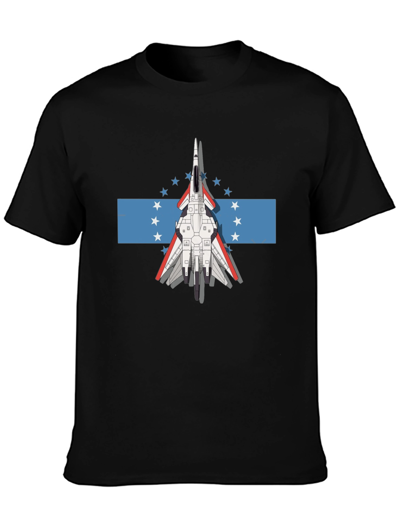 Jet Fighter Tee - Honduras Flag Inspired Graphic T-Shirt