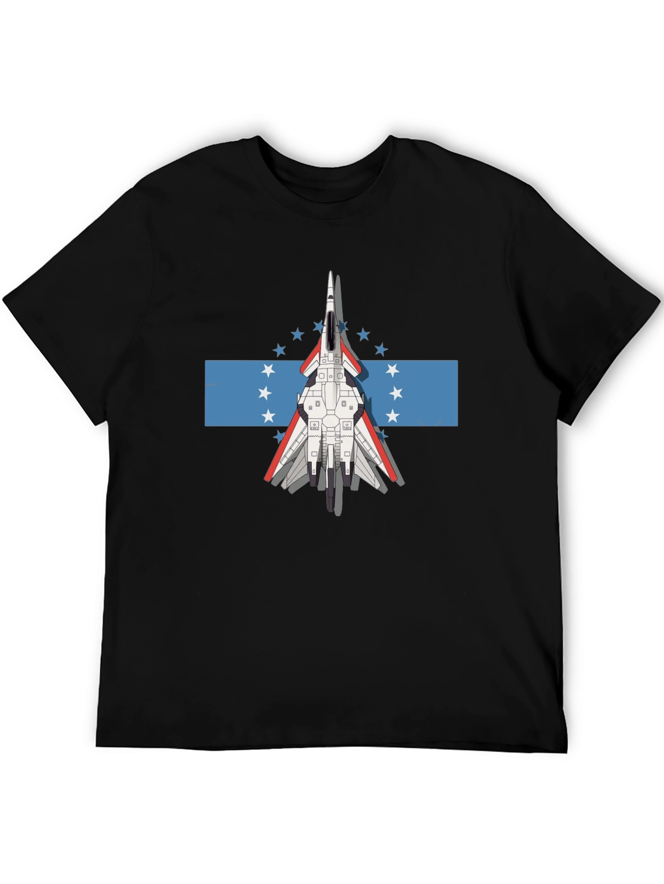Jet Fighter Tee - Honduras Flag Inspired Graphic T-Shirt