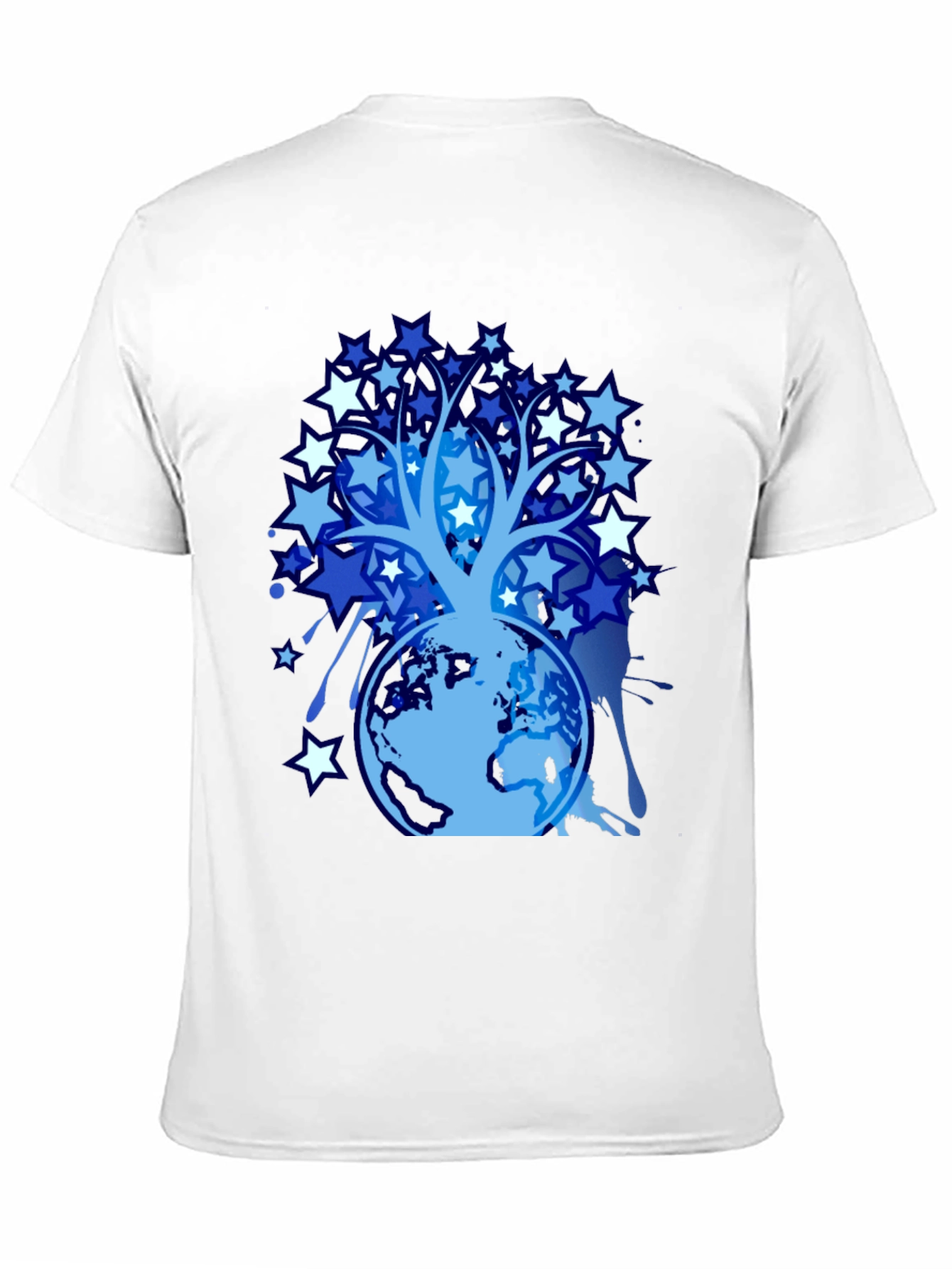 Star Tree Globe Graphic T-Shirt