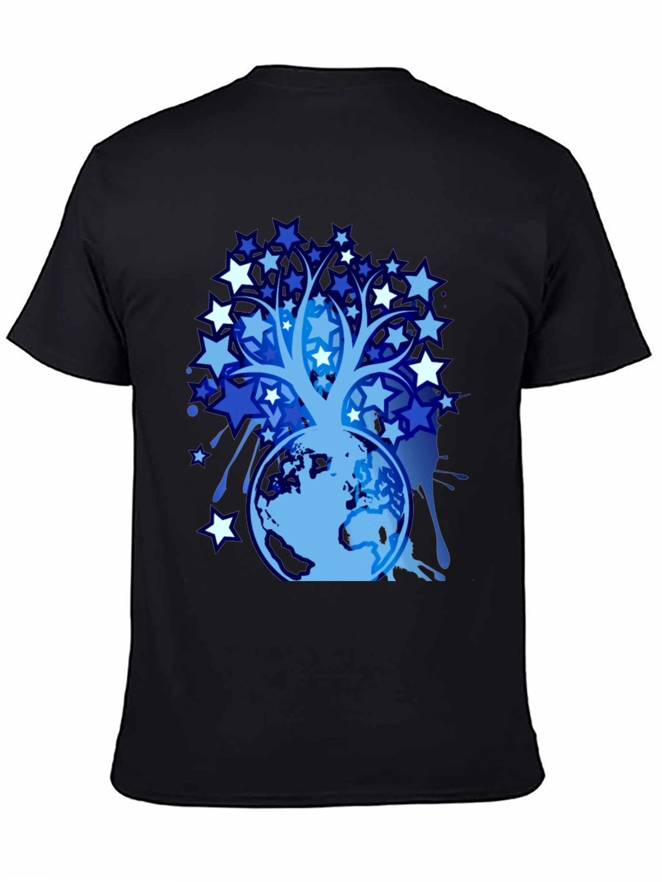 Star Tree Globe Graphic T-Shirt