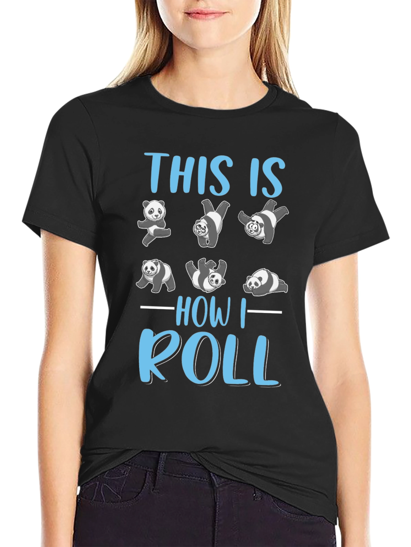 Panda How I Roll T-Shirt