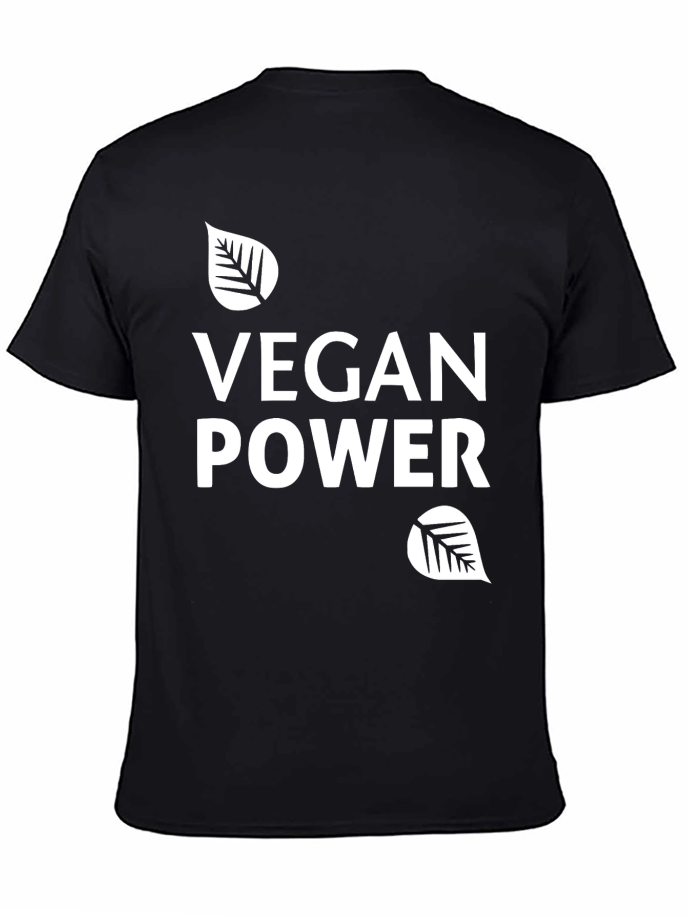 Vegan Power T-Shirt - Black Graphic Tee