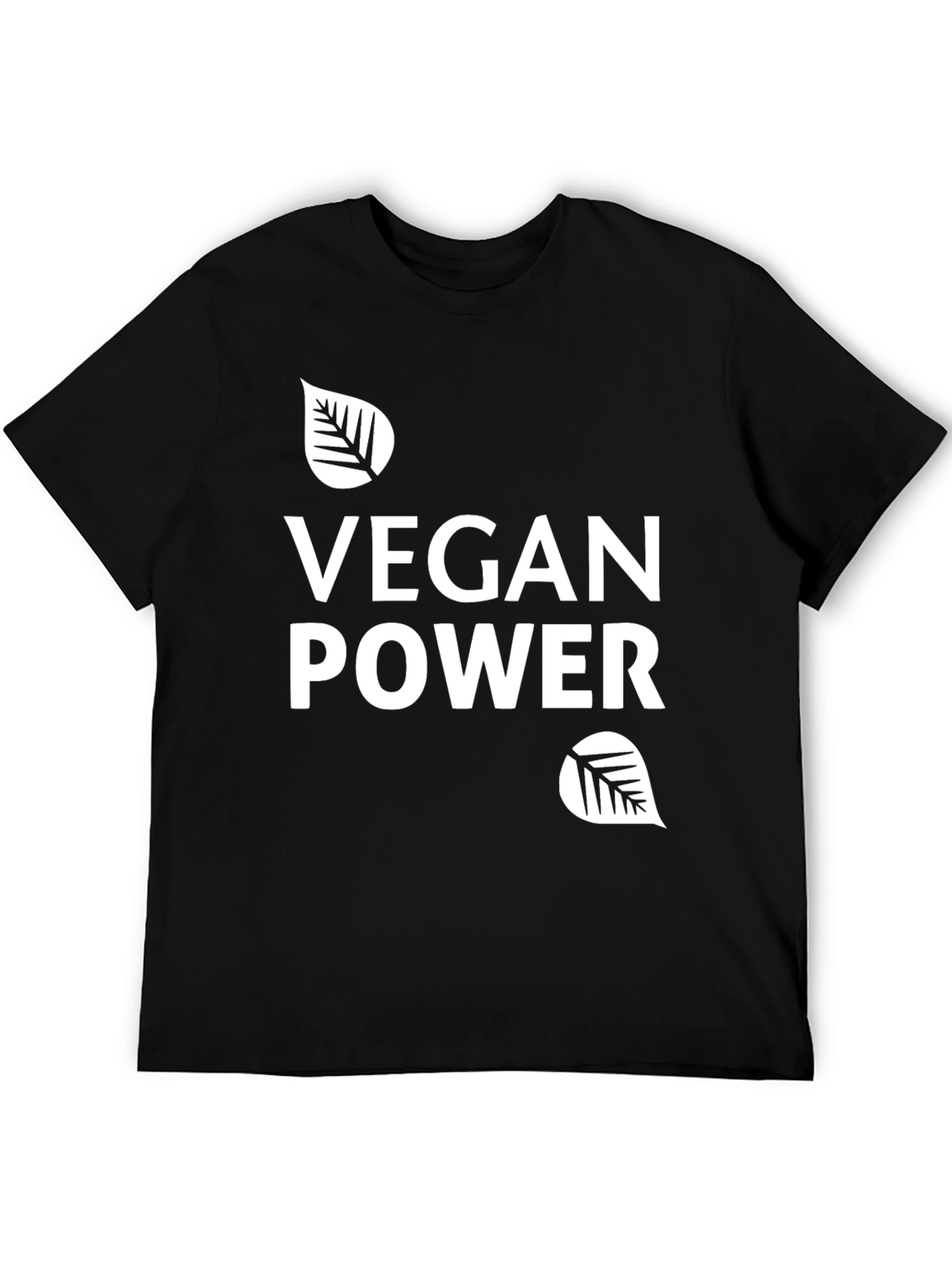 Vegan Power T-Shirt - Black Graphic Tee