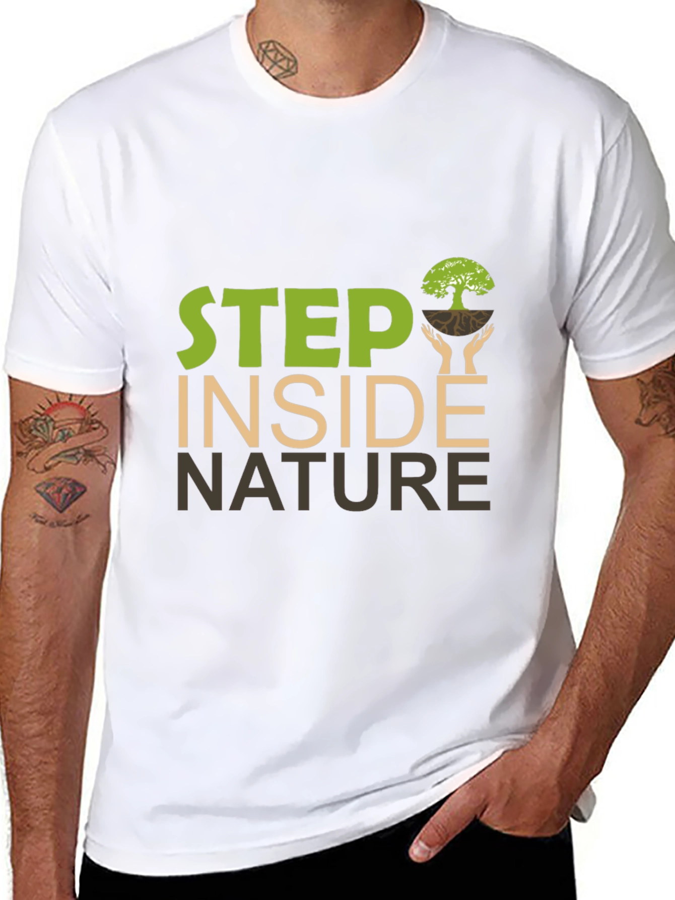Step Inside Nature Graphic T-Shirt