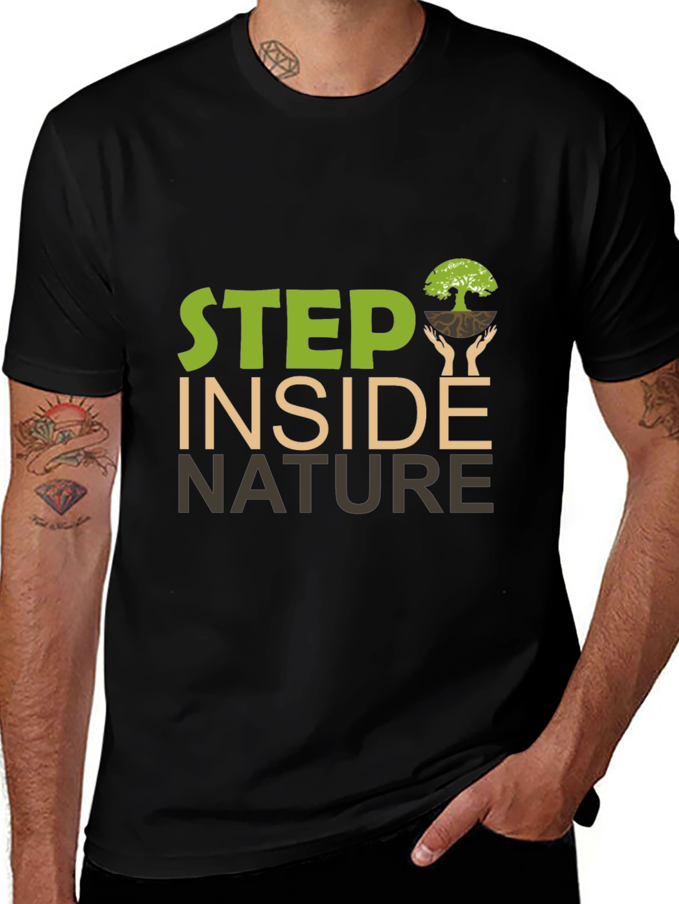 Step Inside Nature Graphic T-Shirt