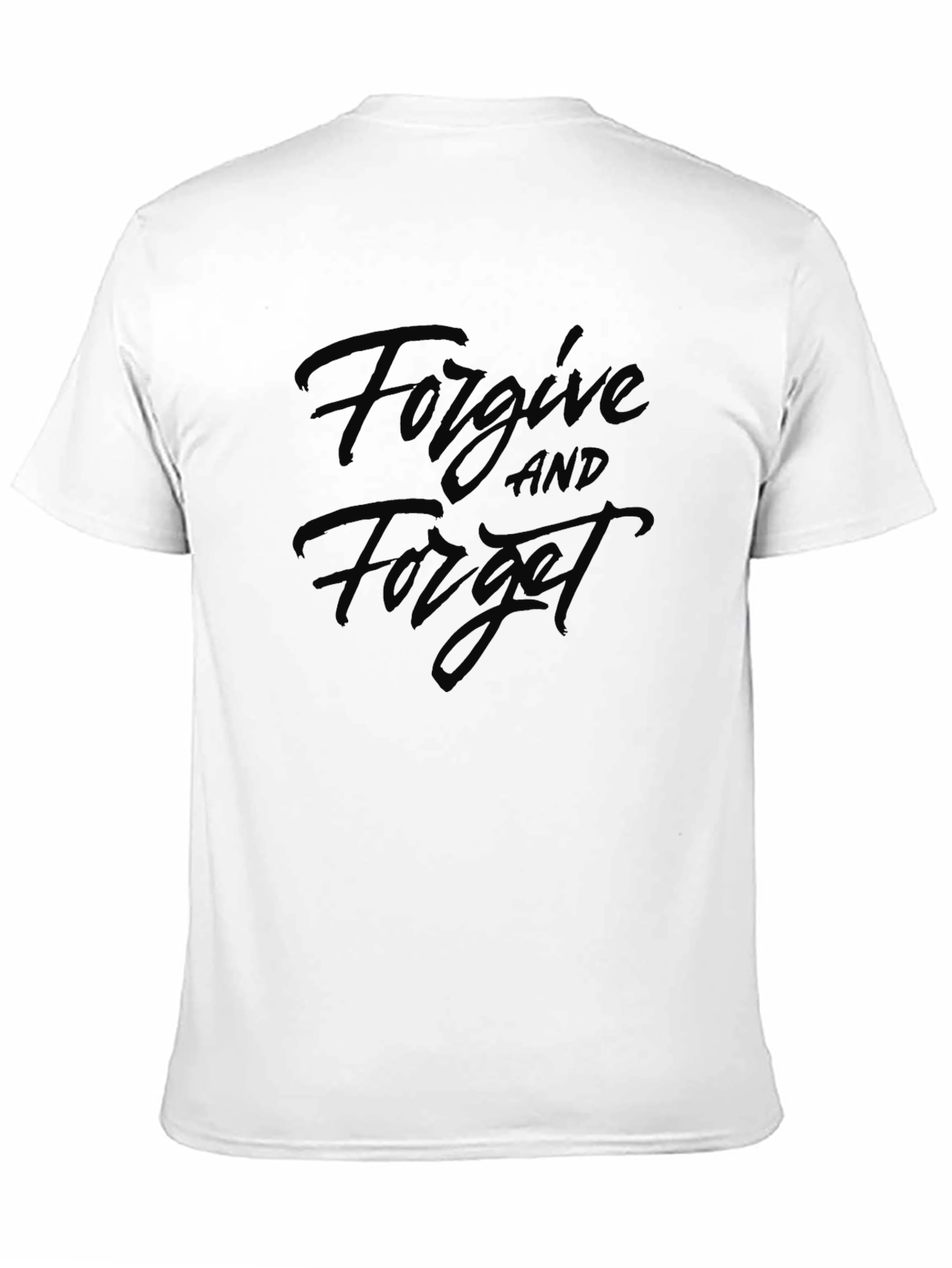 Forgive & Forget Black Graphic Tee